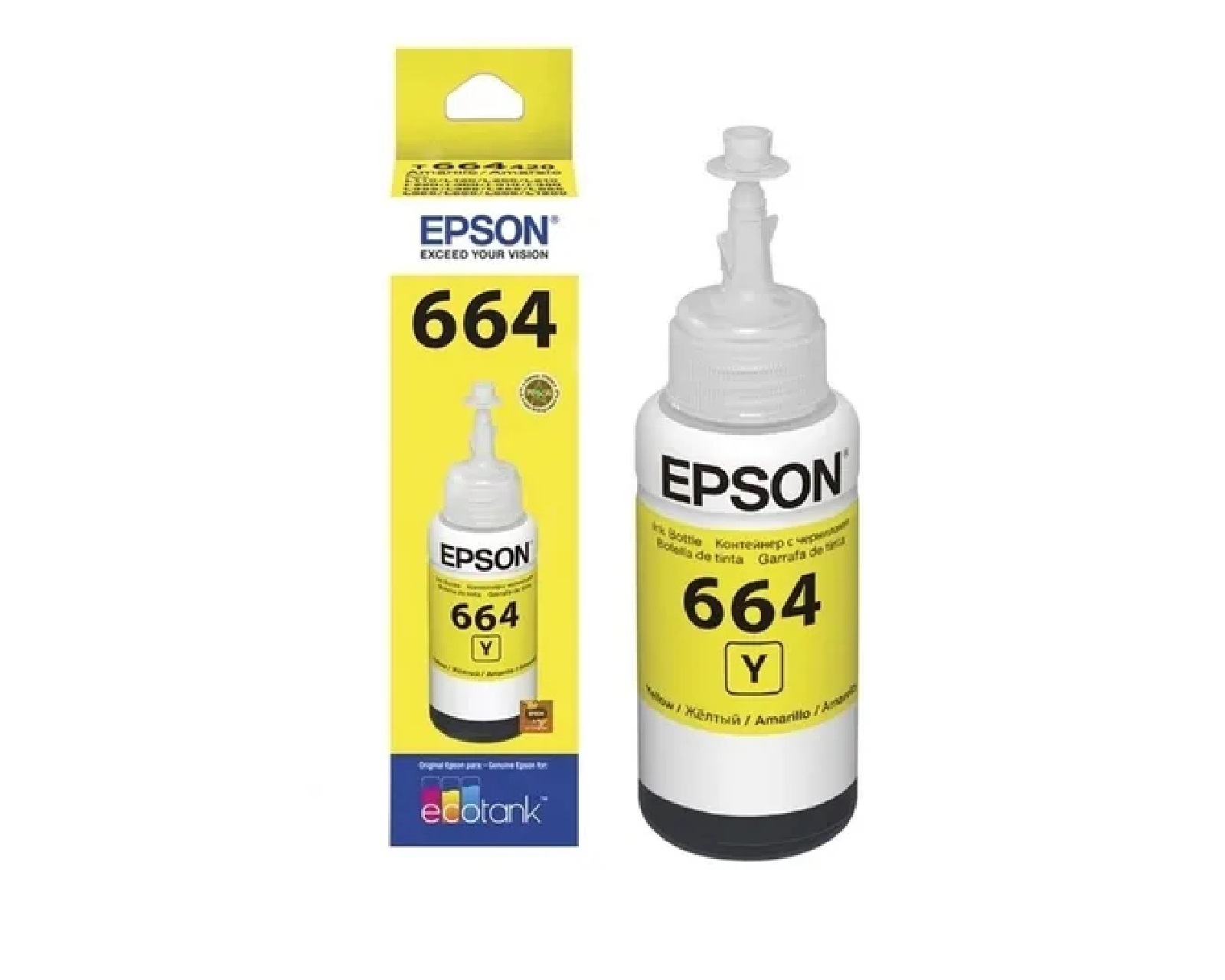 Foto 1 | Tinta EPSON 664 T664420-AL color Amarillo