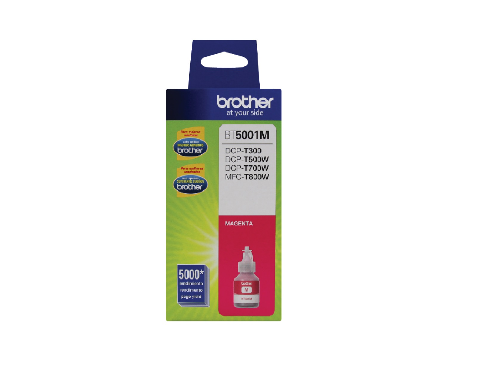 Foto 3 pulgar | Tinta Brother Bt5001M color Magenta 48.8 ml