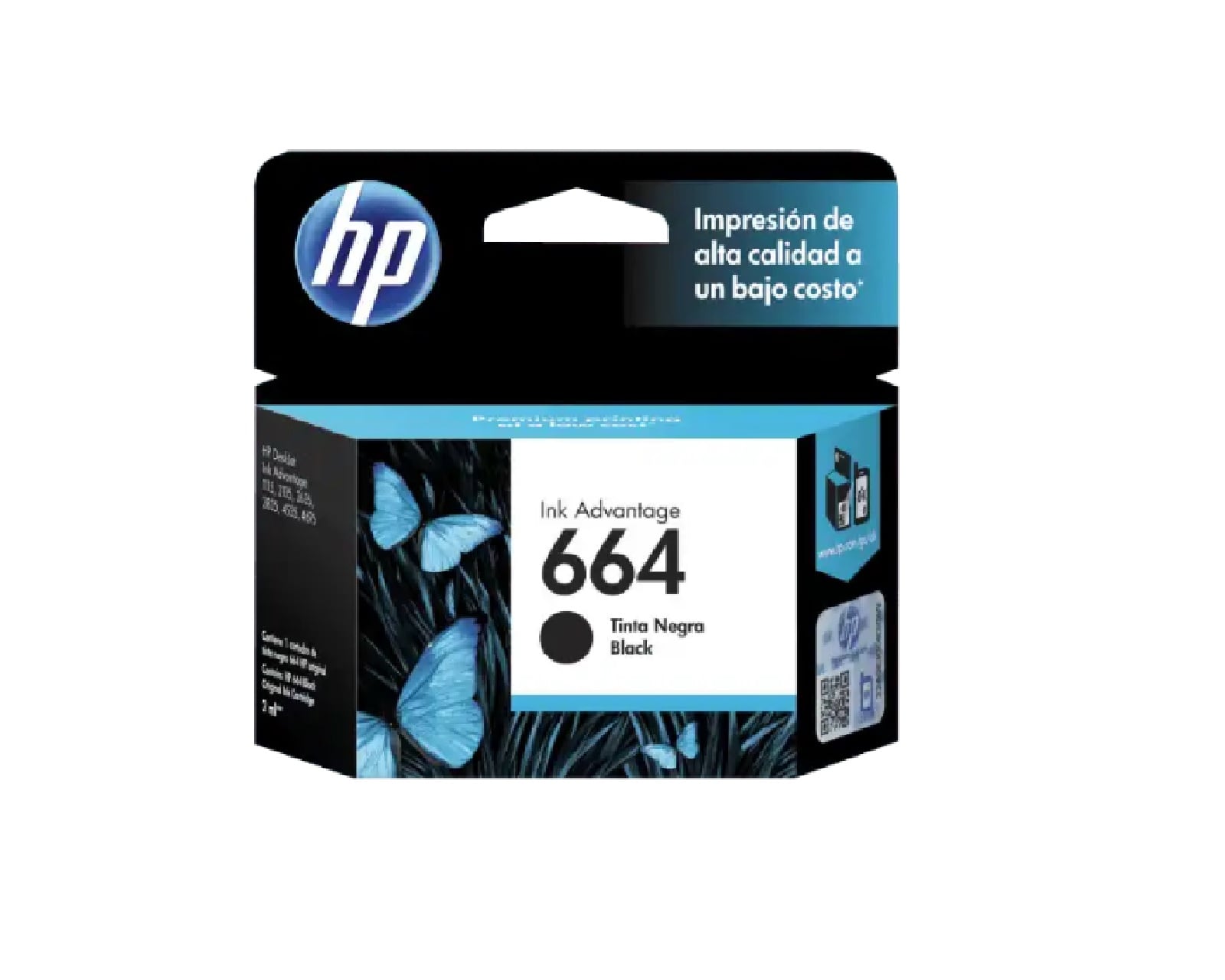 Cartucho HP 664 F6v29al color Negro Ink Cartridge $431