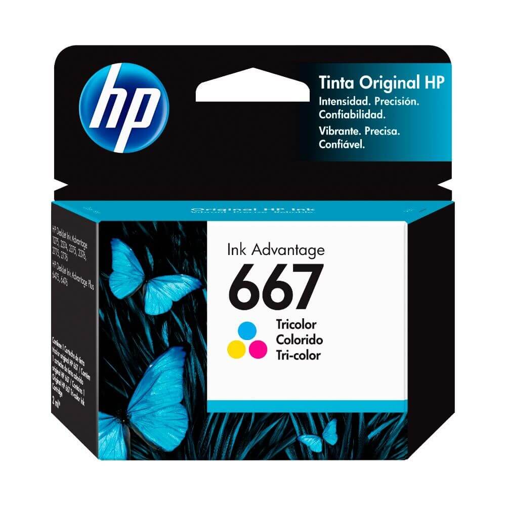 Foto 4 pulgar | Tintas Hp 667 Ink Adv Negro (3ym79al) Y Tricolor (3ym78al)