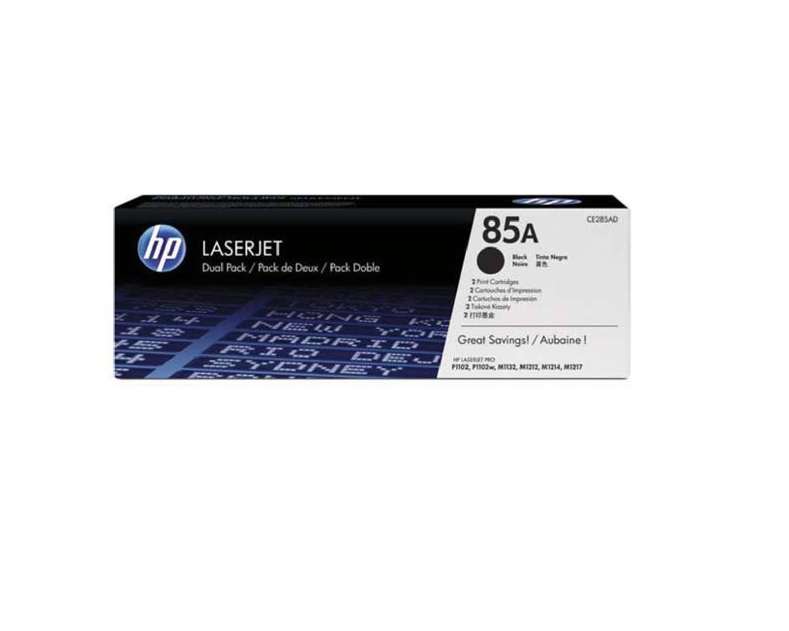 Foto 2 pulgar | Paquete de 2 Cartuchos de Tóner color Negro HP 85A Laserjet CE285AD