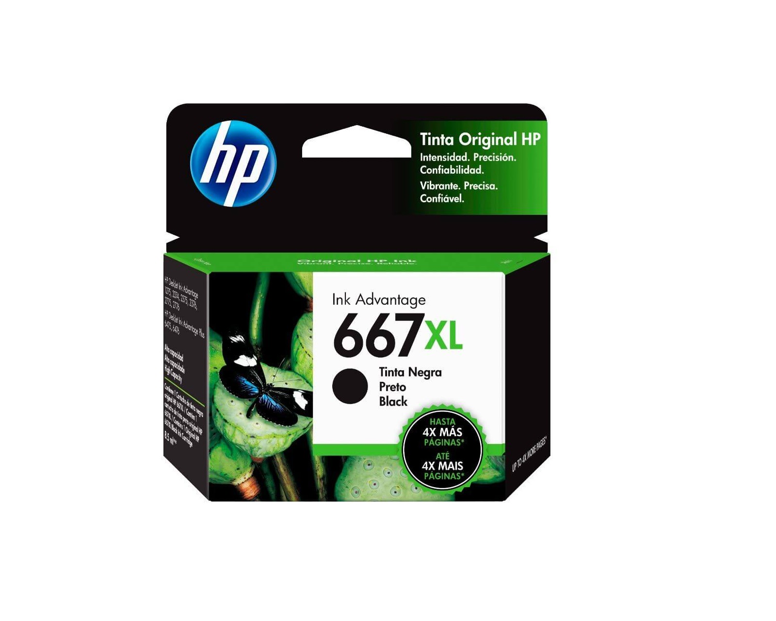 Cartucho De Tinta Hp Avantage 667xl Negro 3ym81al