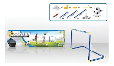 Foto 2 | Porteria De Futbol Con Balon Juguete Y Bomba De Aire