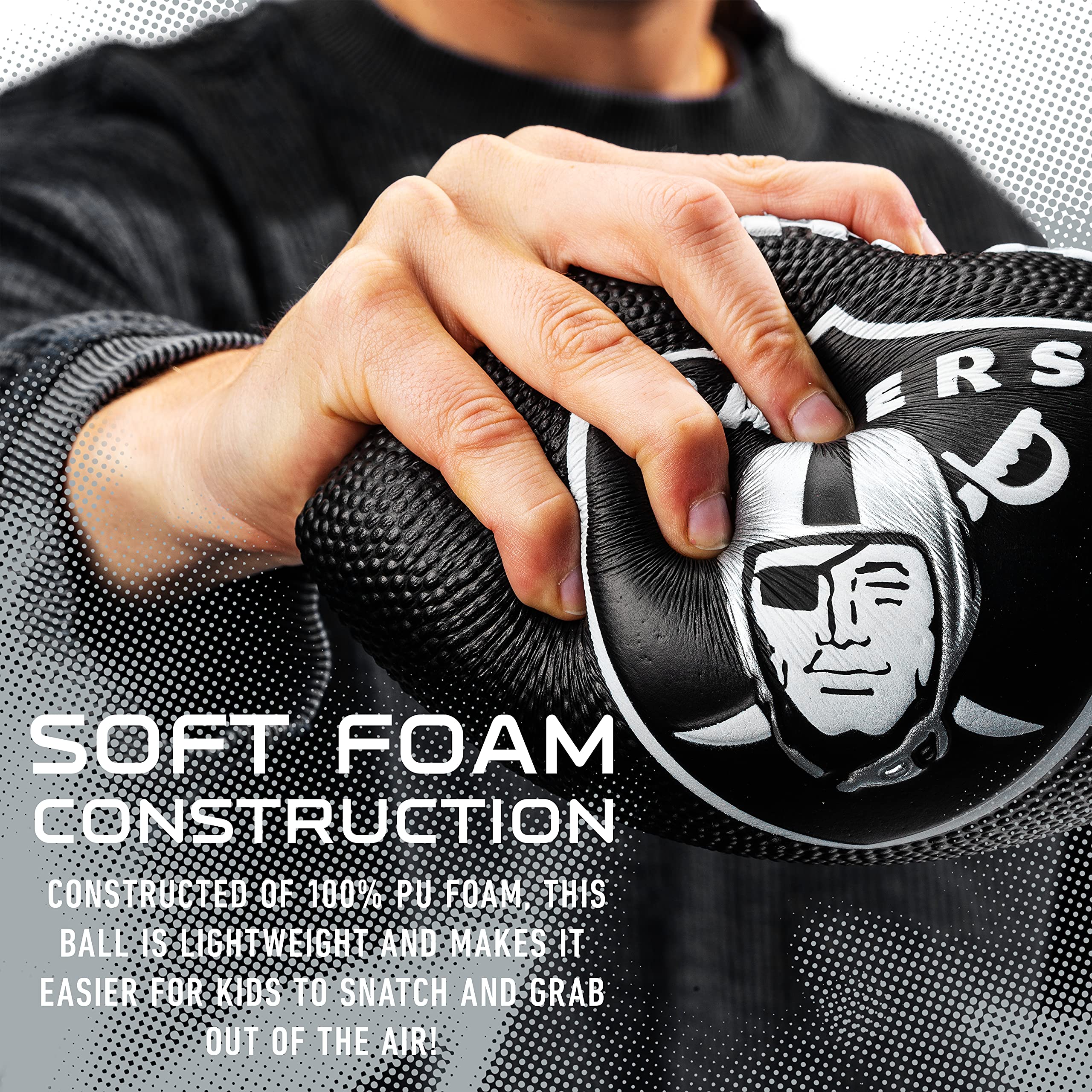 Foto 4 pulgar | Foam Football Franklin Sports Nfl Las Vegas Raiders Kids - Venta Internacional.