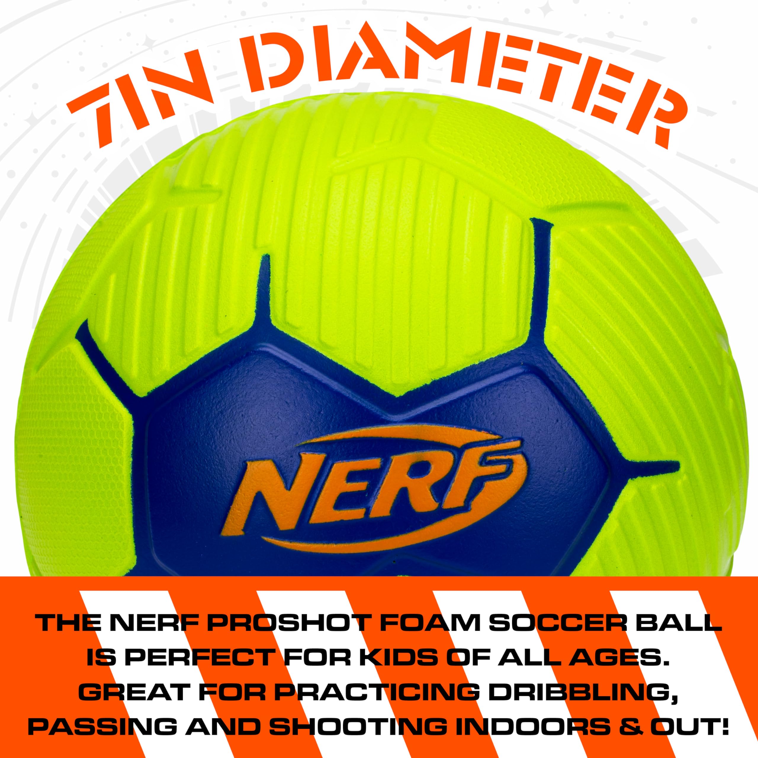 Foto 2 | Minibalón De Fútbol De Espuma Nerf Proshot 7 Para Niños Y Niños Pequeños - Venta Internacional.