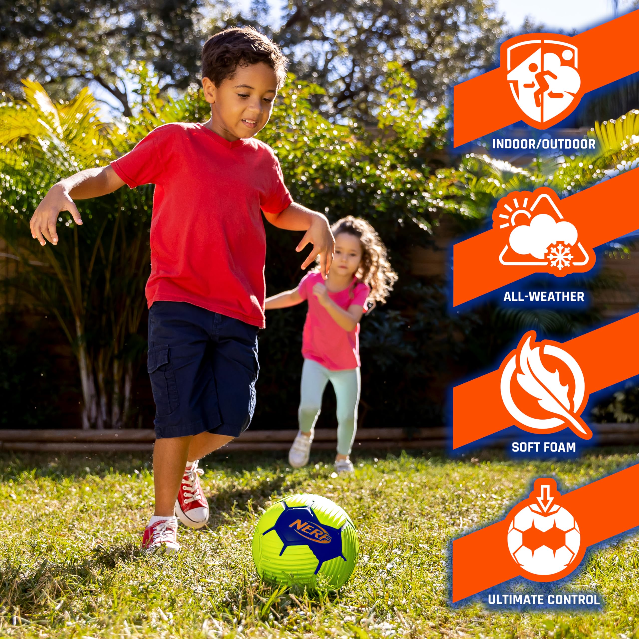 Foto 5 pulgar | Minibalón De Fútbol De Espuma Nerf Proshot 7 Para Niños Y Niños Pequeños - Venta Internacional.