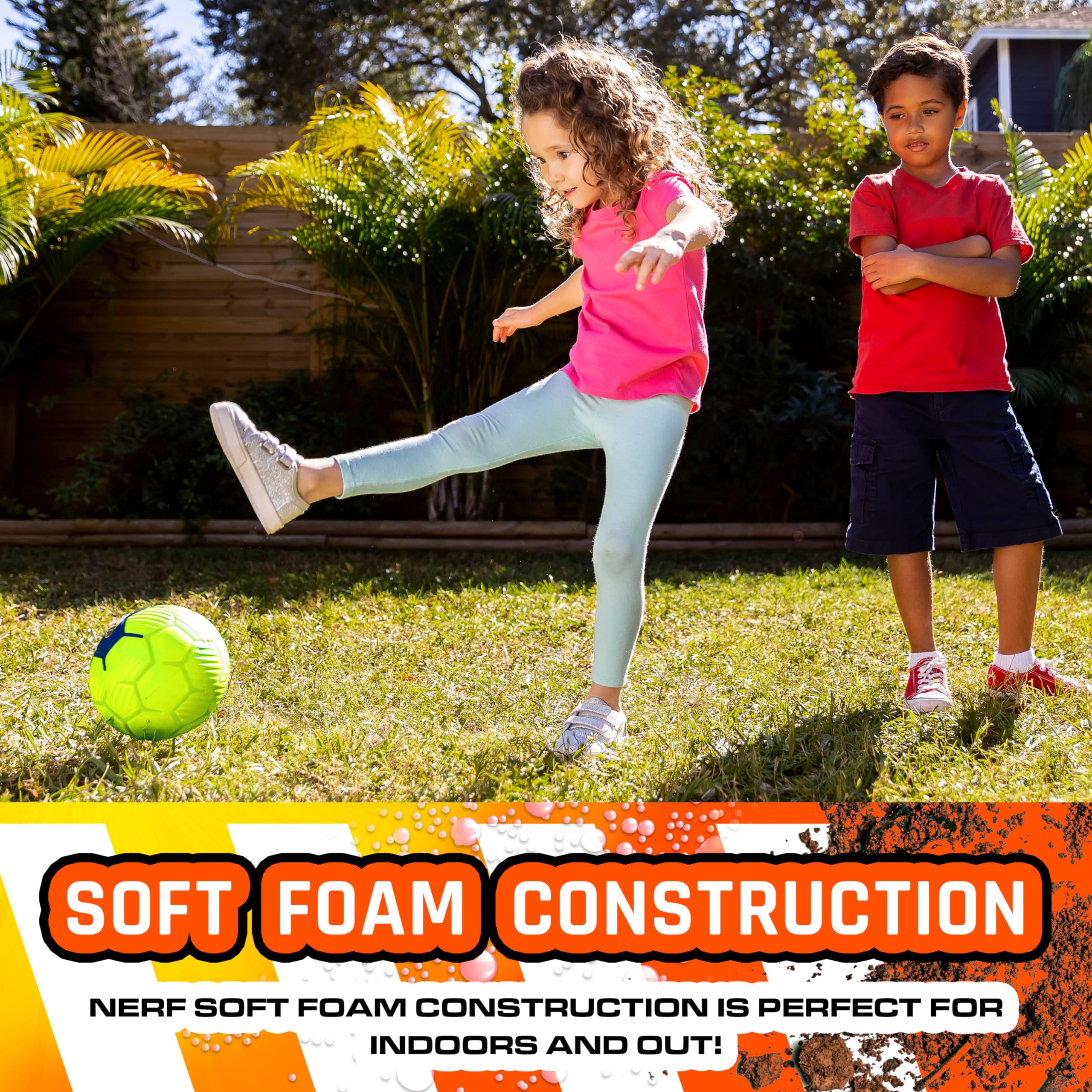 Foto 6 pulgar | Minibalón De Fútbol De Espuma Nerf Proshot 7 Para Niños Y Niños Pequeños - Venta Internacional.