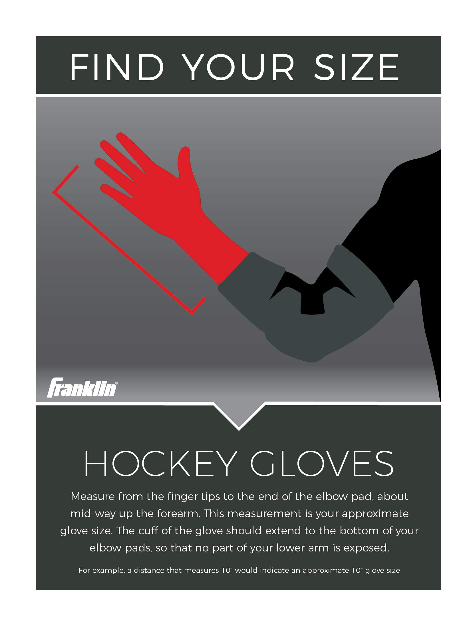 Foto 3 pulgar | Guantes De Hockey Franklin Sports Nhl Sx Pro Hg 150 Junior - Venta Internacional.