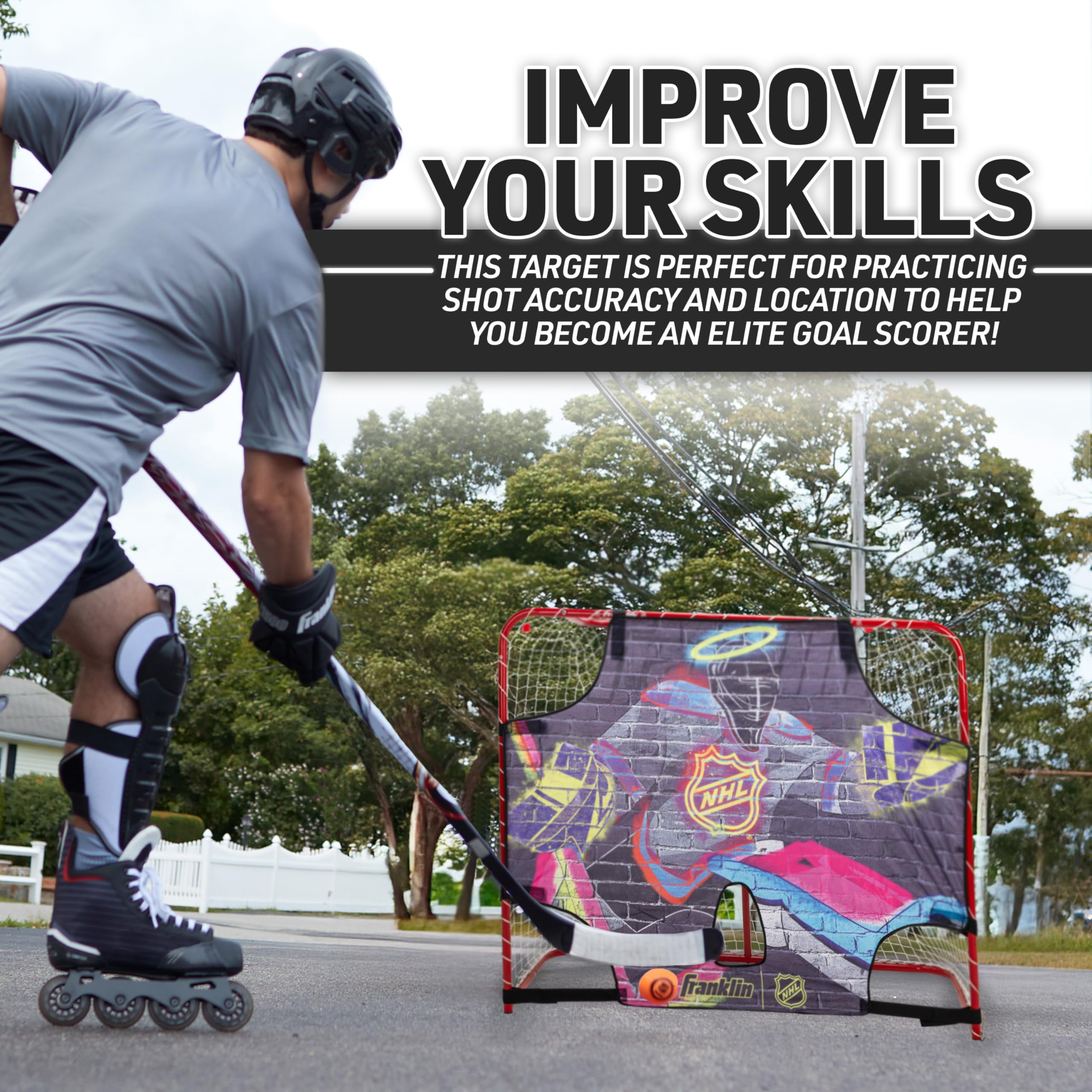 Foto 3 pulgar | Shooting Target Franklin Sports, Equipo De Hockey De La Nhl, Talla Junior - Venta Internacional.