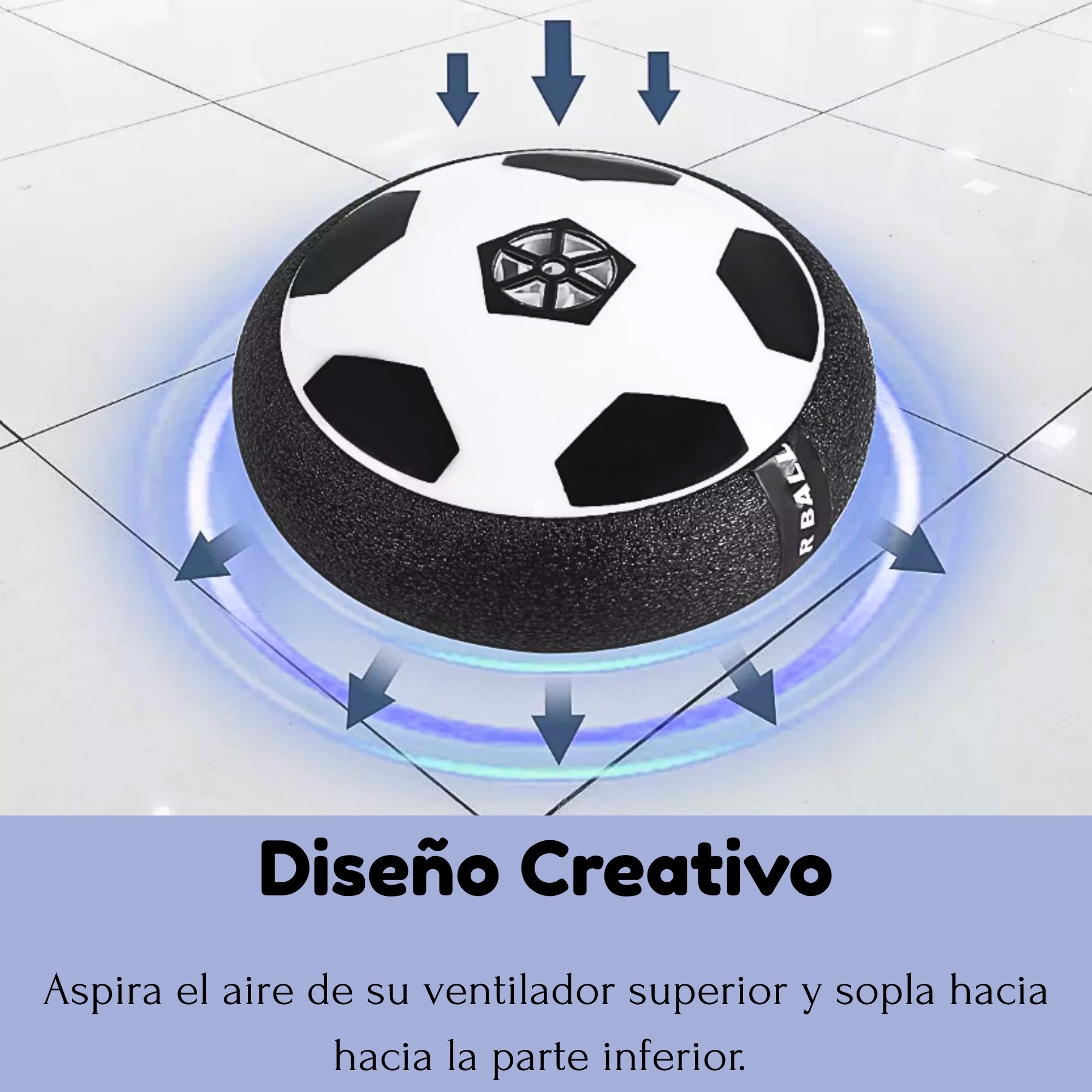 Foto 6 pulgar | Pelota De Futbol Con Luz Led Y Contorno De Espuma