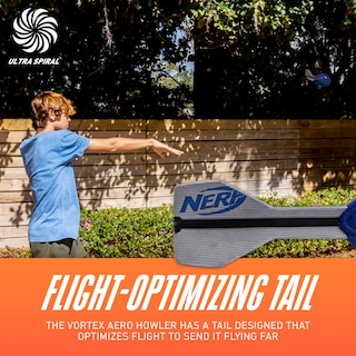 Foto 3 | Bola De Espuma Nerf Vortex Aero Howler Classic De Larga Distancia Azul - Venta Internacional.