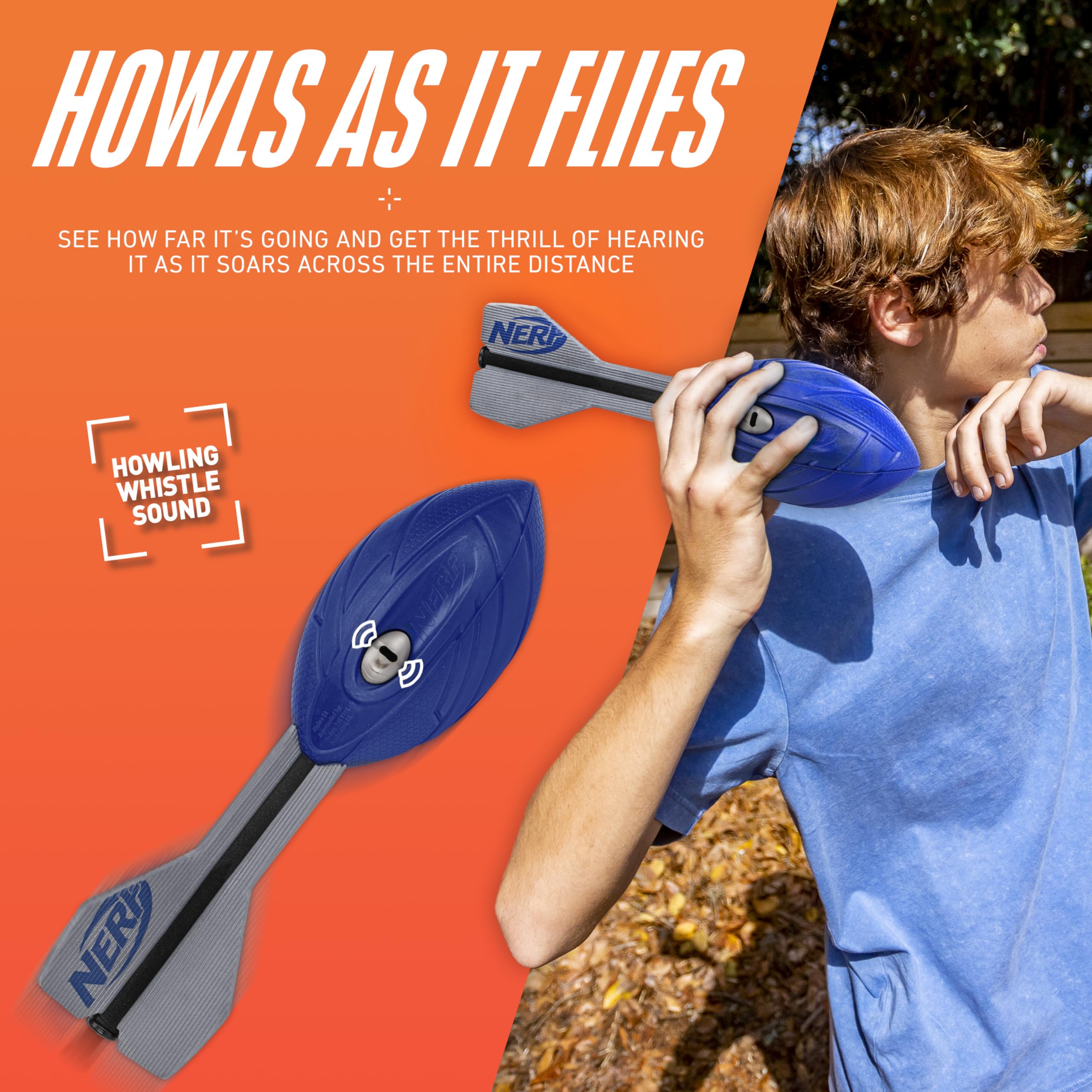 Foto 4 | Bola De Espuma Nerf Vortex Aero Howler Classic De Larga Distancia Azul - Venta Internacional.