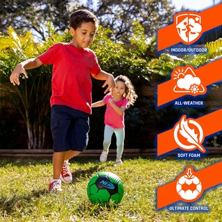 Foto 4 | Minibalón De Fútbol De Espuma Nerf Proshot Youth 7 Para Niños, Color Verde Y Azul - Venta Internacional.