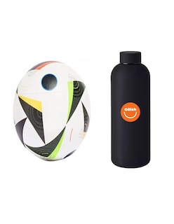 Foto 1 | Balón Fútbol Soccer No. 5 + Termo De Agua Güish