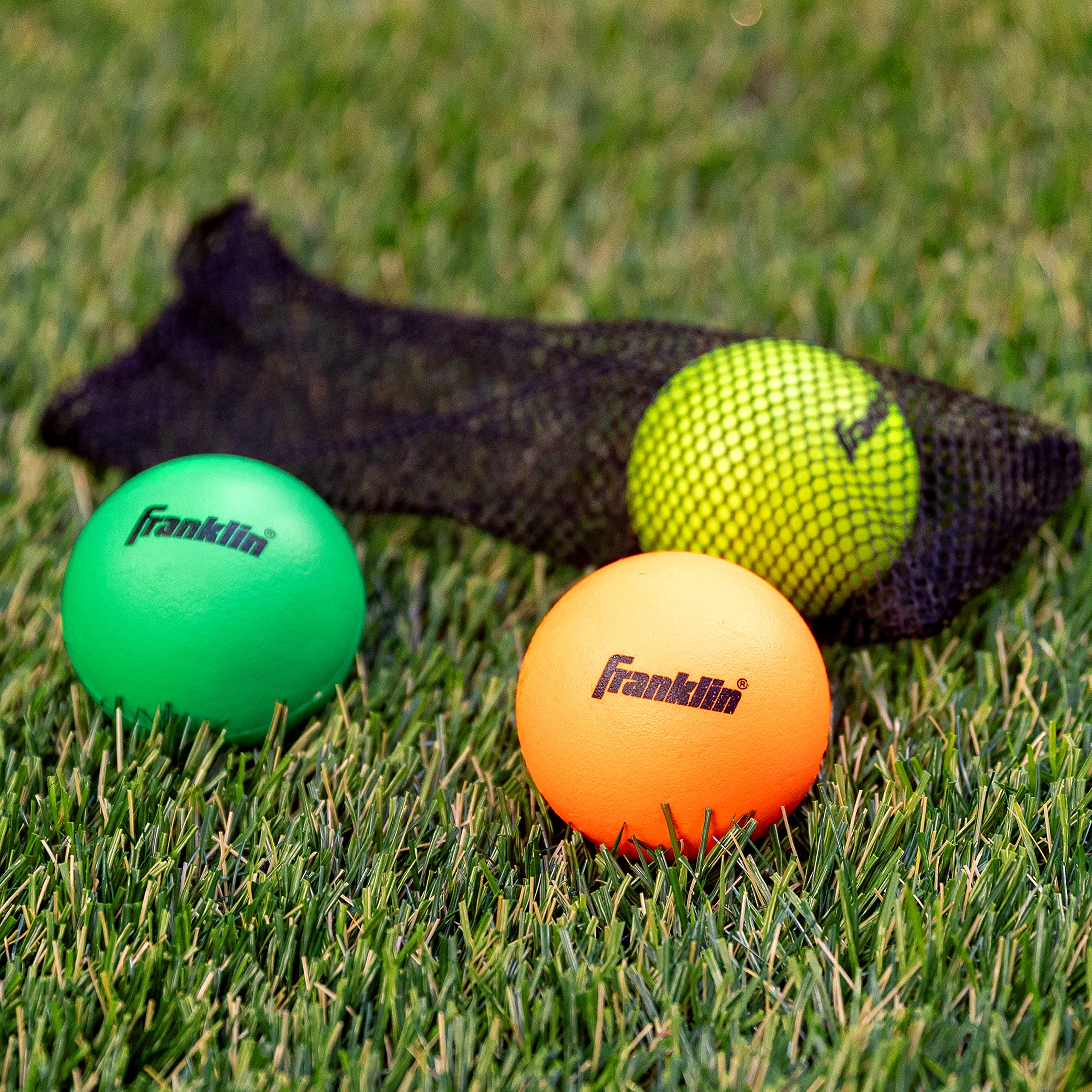 Foto 5 | Pelotas De Lacrosse Franklin Sports De Goma Blanda Para Niños, Paquete De 3 - Venta Internacional.