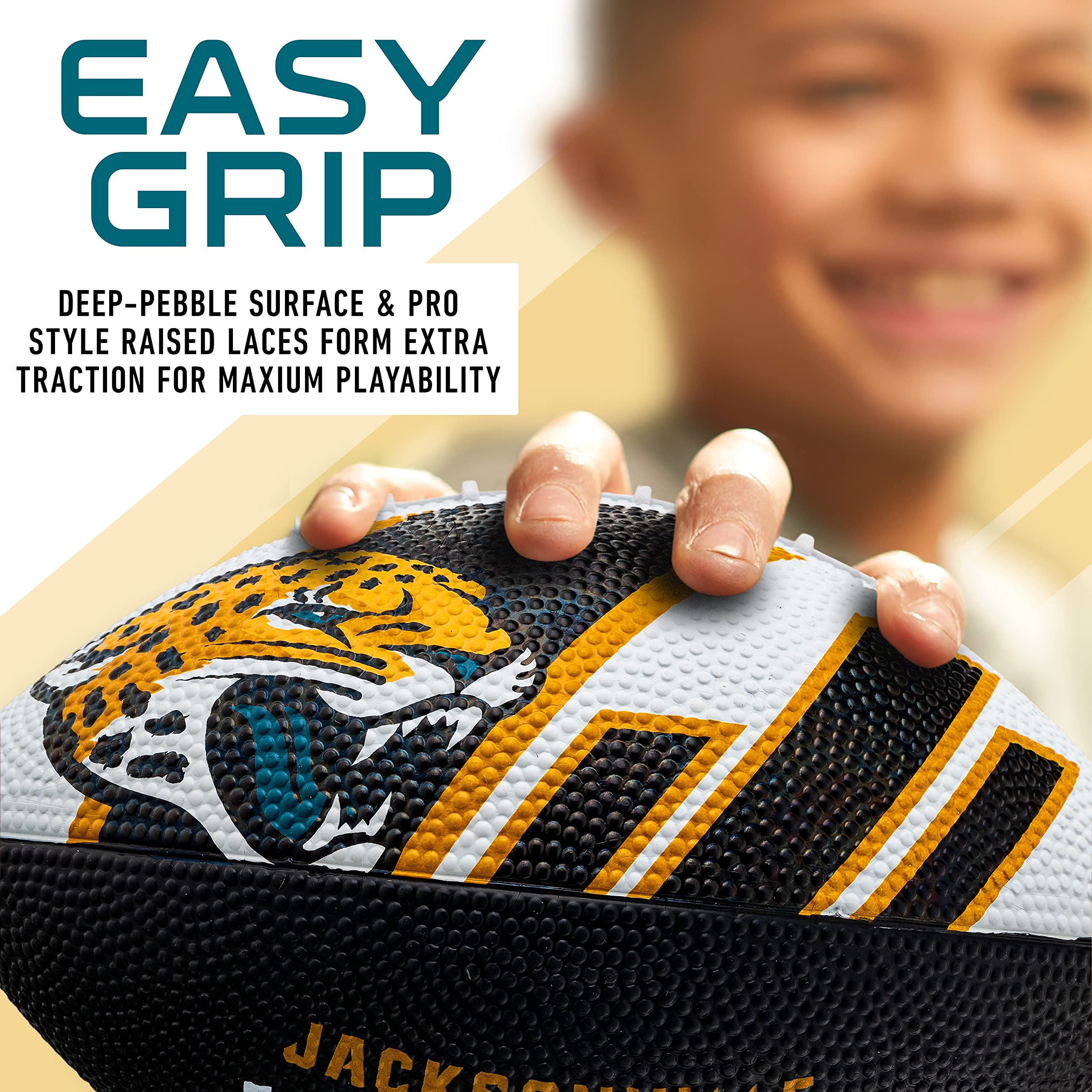 Foto 4 pulgar | Fútbol Americano Franklin Sports Nfl Jacksonville Jaguars Juvenil - Venta Internacional.