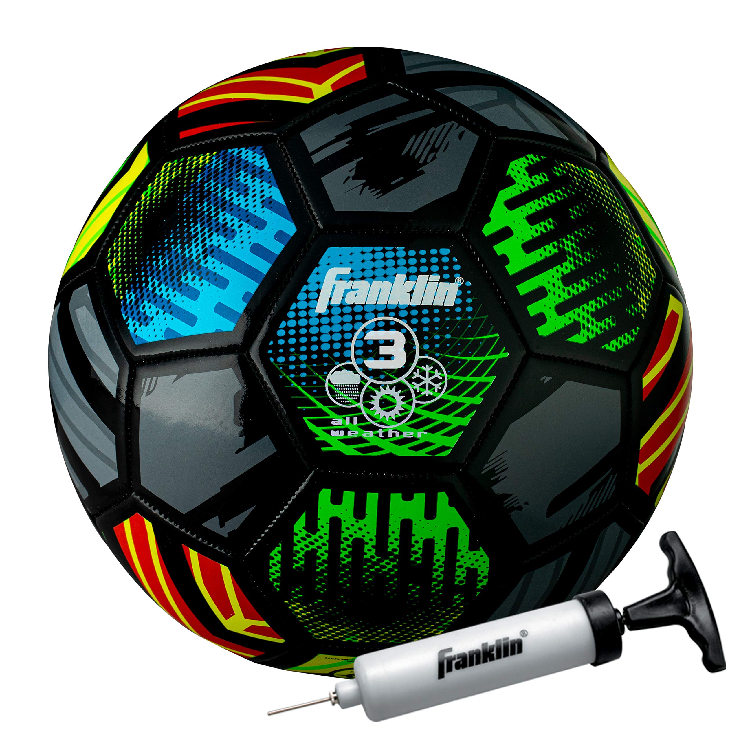 Foto 2 pulgar | Balón De Fútbol Franklin Sports Mystic Kids, Tamaño 3, Con Bomba De Aire - Venta Internacional.