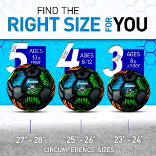 Foto 6 | Balón De Fútbol Franklin Sports Mystic Kids, Tamaño 3, Con Bomba De Aire - Venta Internacional.