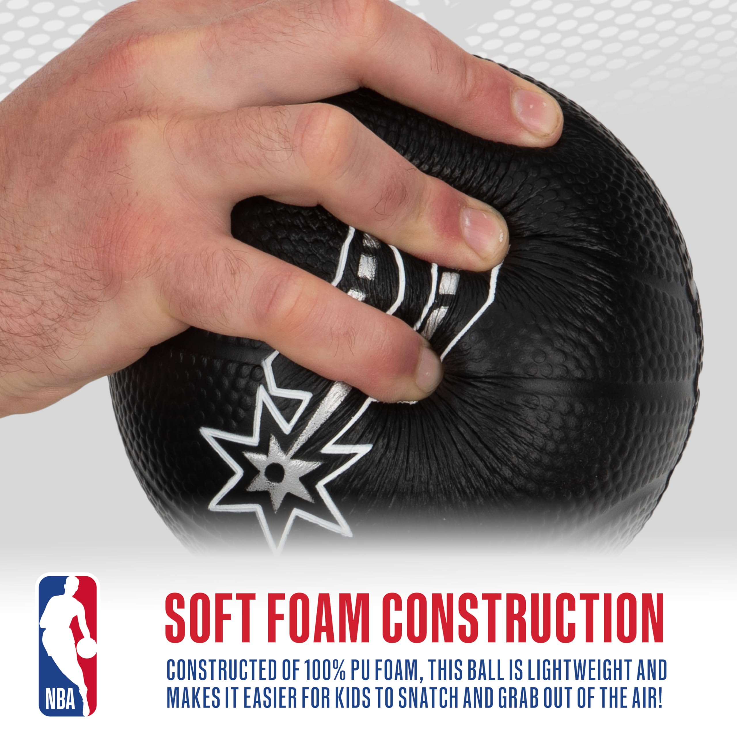 Foto 6 pulgar | Minibásquetbol De Espuma Franklin Sports Nba San Antonio Spurs - Venta Internacional.