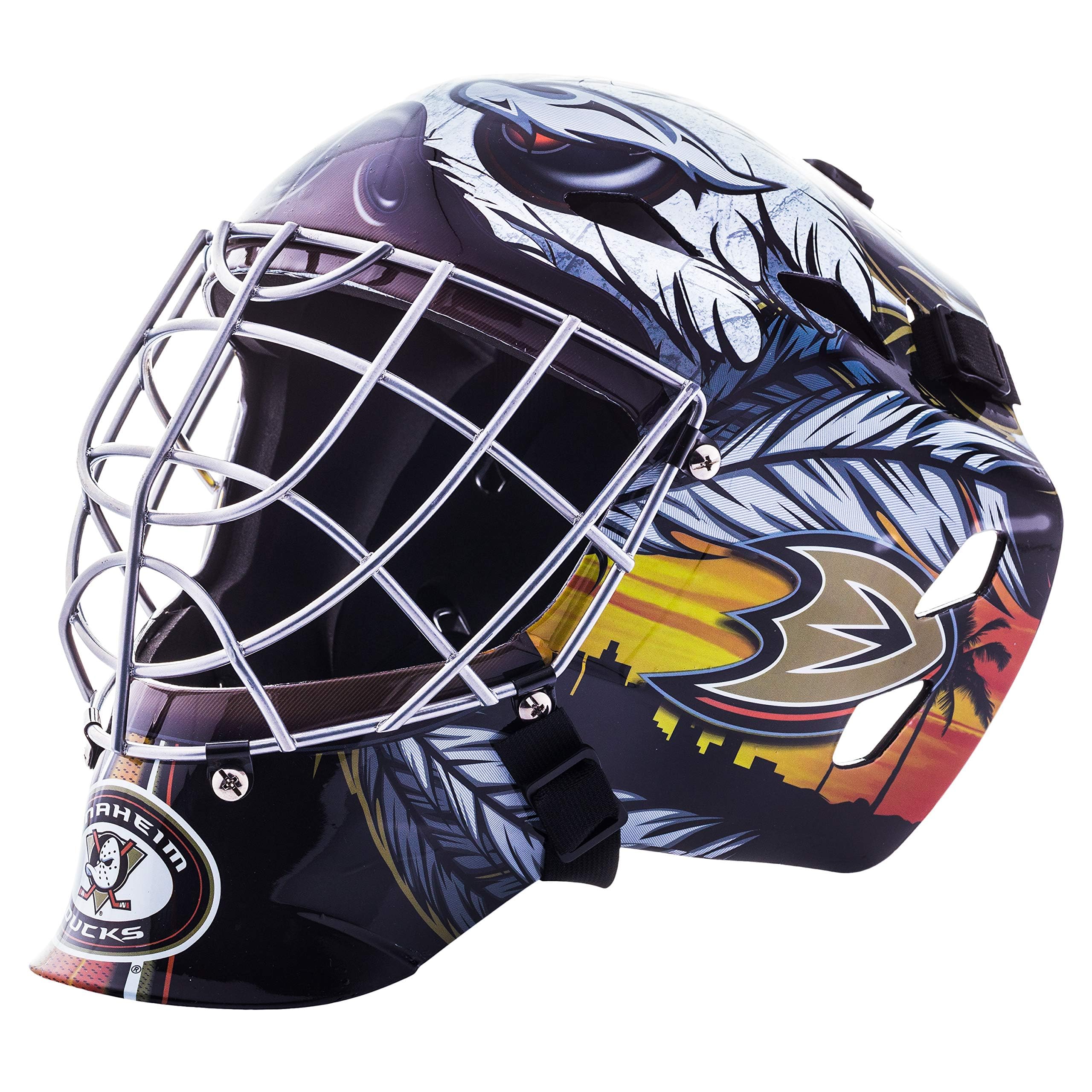 Foto 1 | Mascarilla Facial De Portero Franklin Sports Anaheim Ducks Nhl Kids - Venta Internacional.