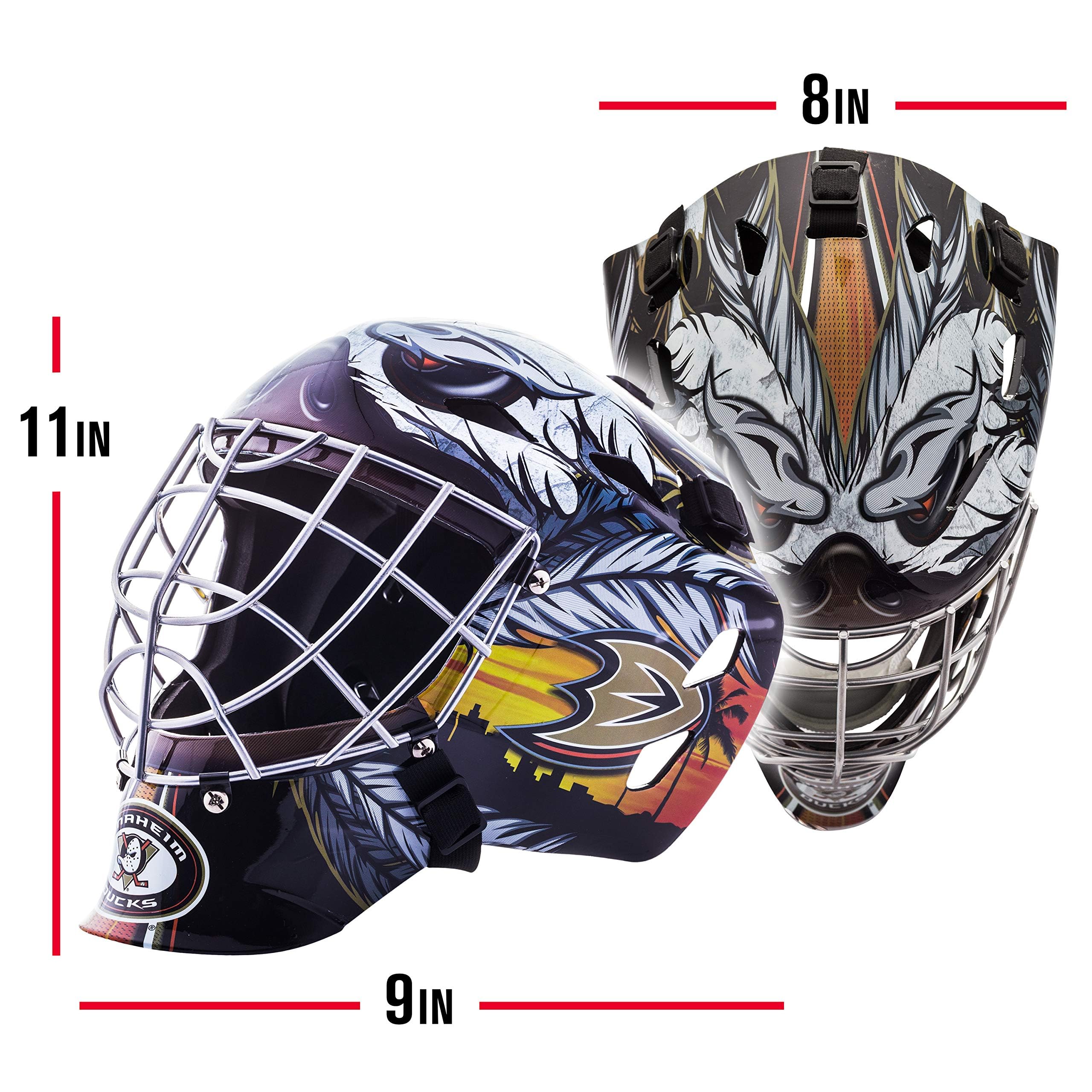 Foto 2 | Mascarilla Facial De Portero Franklin Sports Anaheim Ducks Nhl Kids - Venta Internacional.
