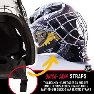 Foto 5 | Mascarilla Facial De Portero Franklin Sports Anaheim Ducks Nhl Kids - Venta Internacional.