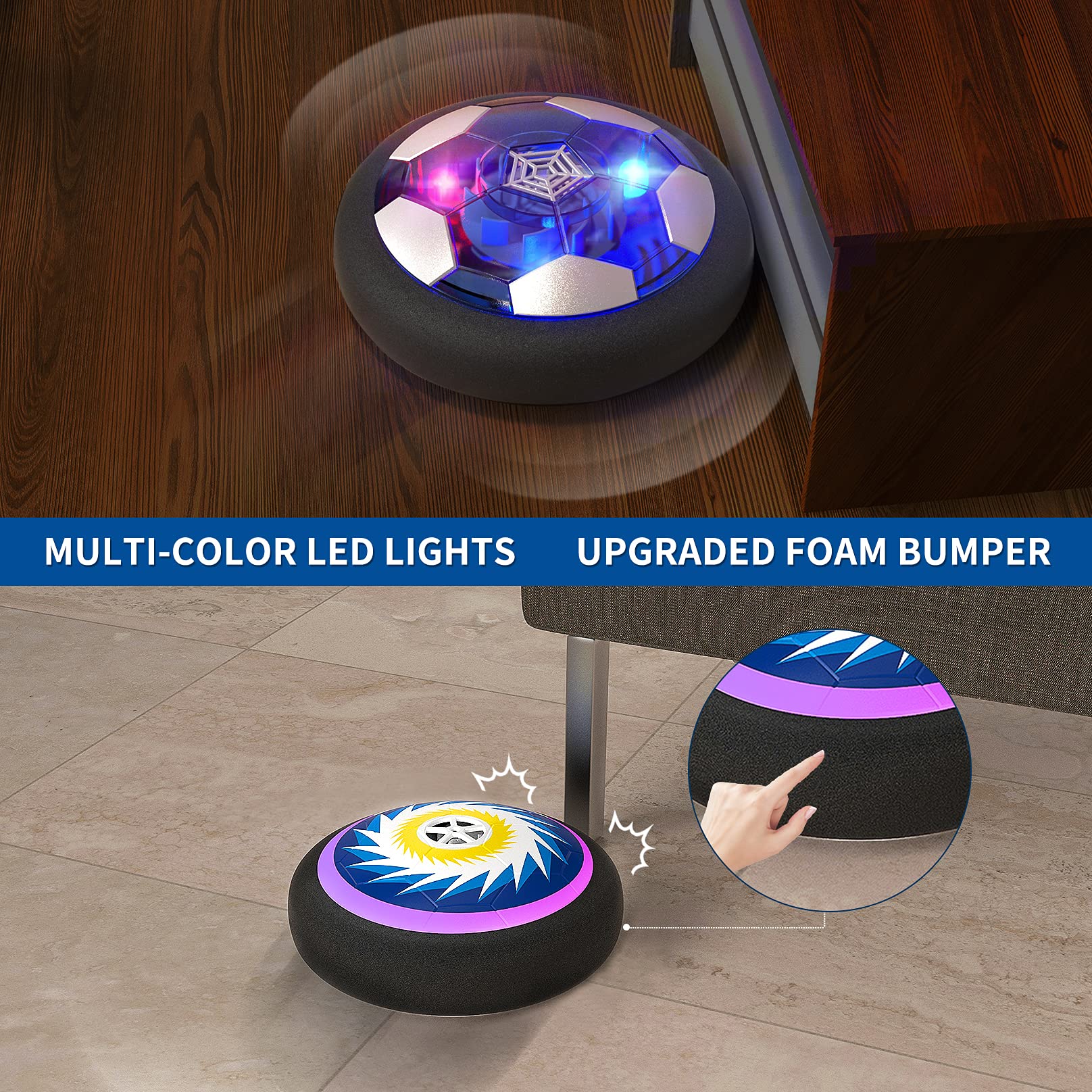 Foto 3 | Set De Hockey Y Fútbol Hover Hot Bee Con Luces Led Para Niños De 4 A 8 Años - Venta Internacional.
