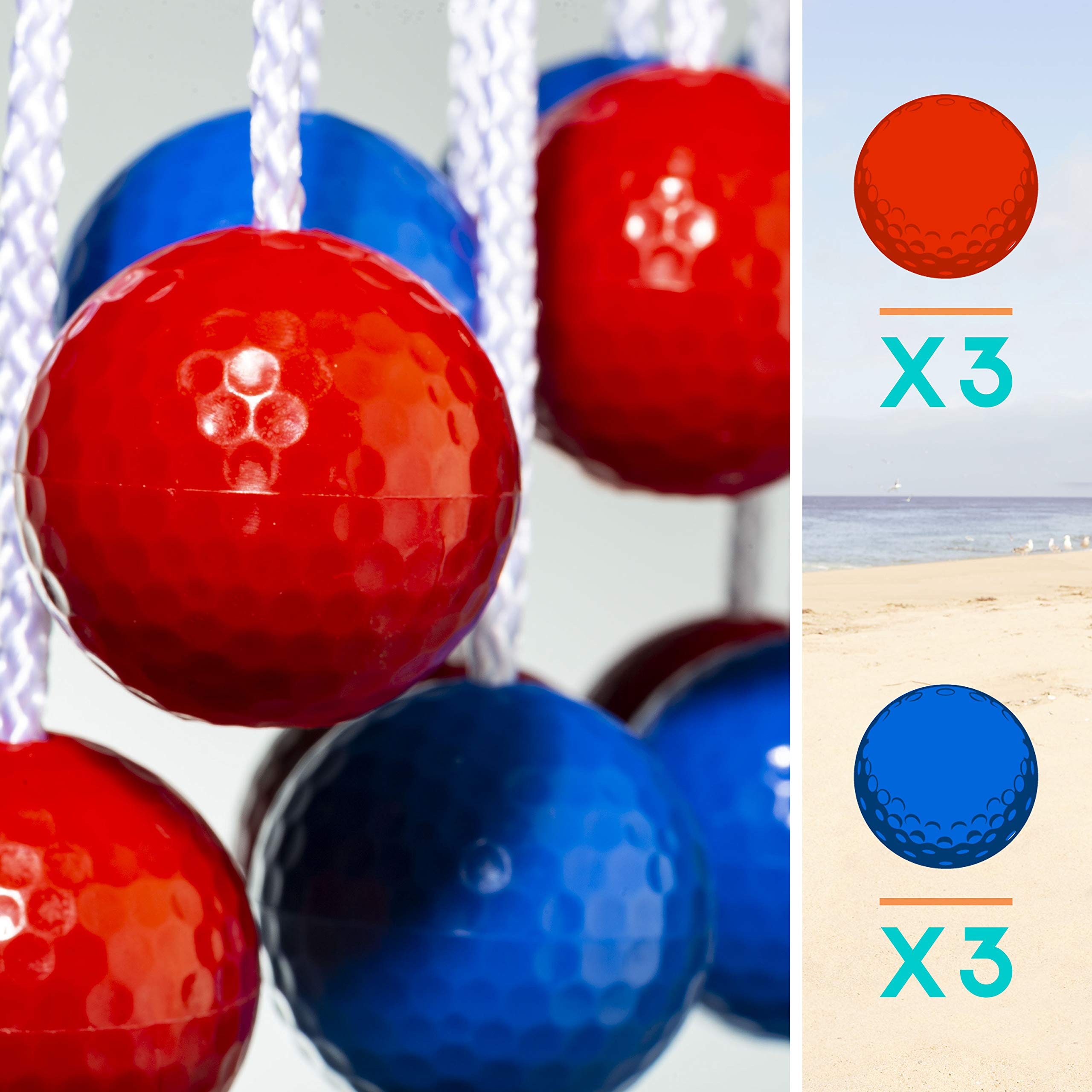 Foto 3 | Bolas De Ladderball De Repuesto Franklin Sports, Tamaño Oficial - Venta Internacional.