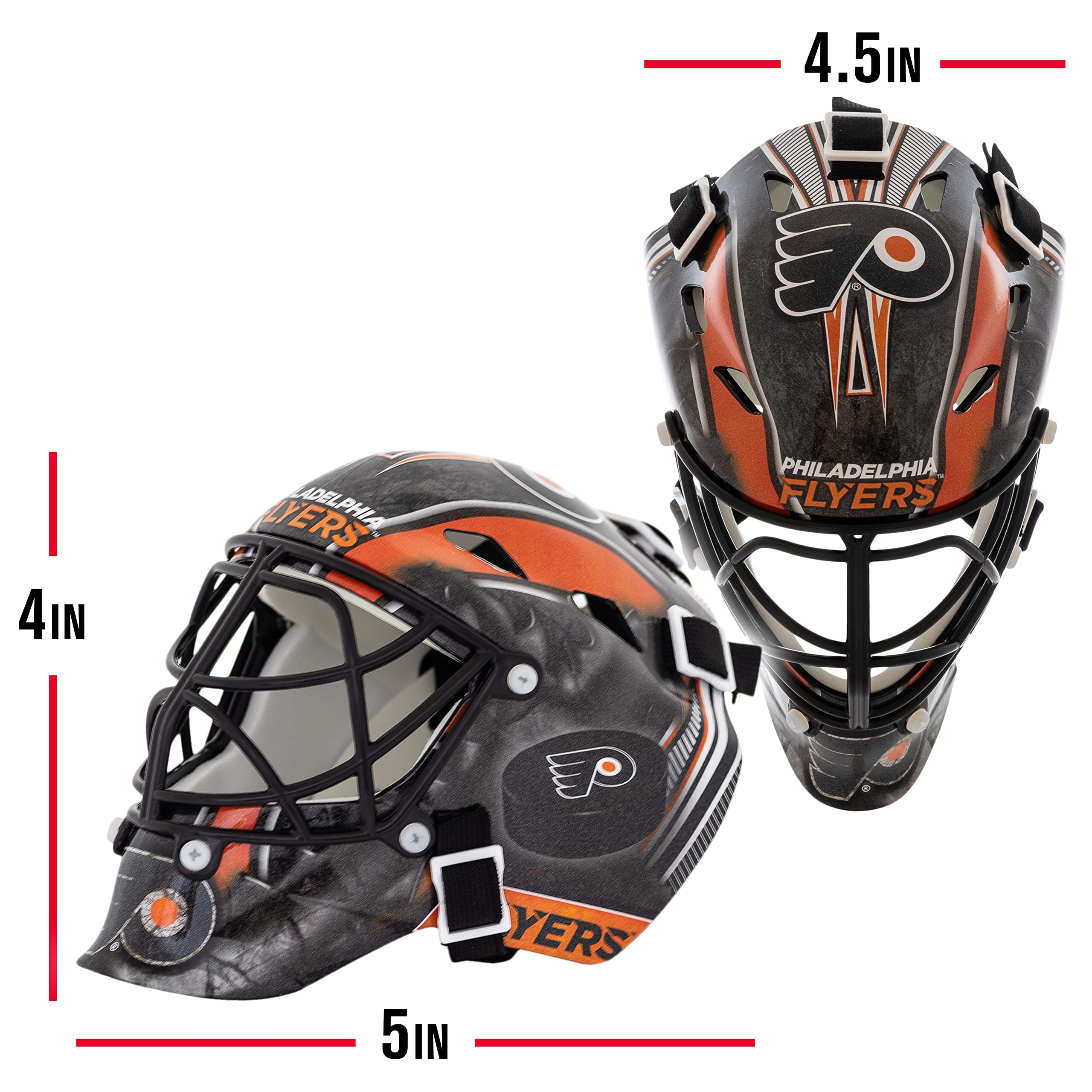 Foto 2 | Máscara De Portero De Minihockey Franklin Sports Philadelphia Flyers - Venta Internacional.