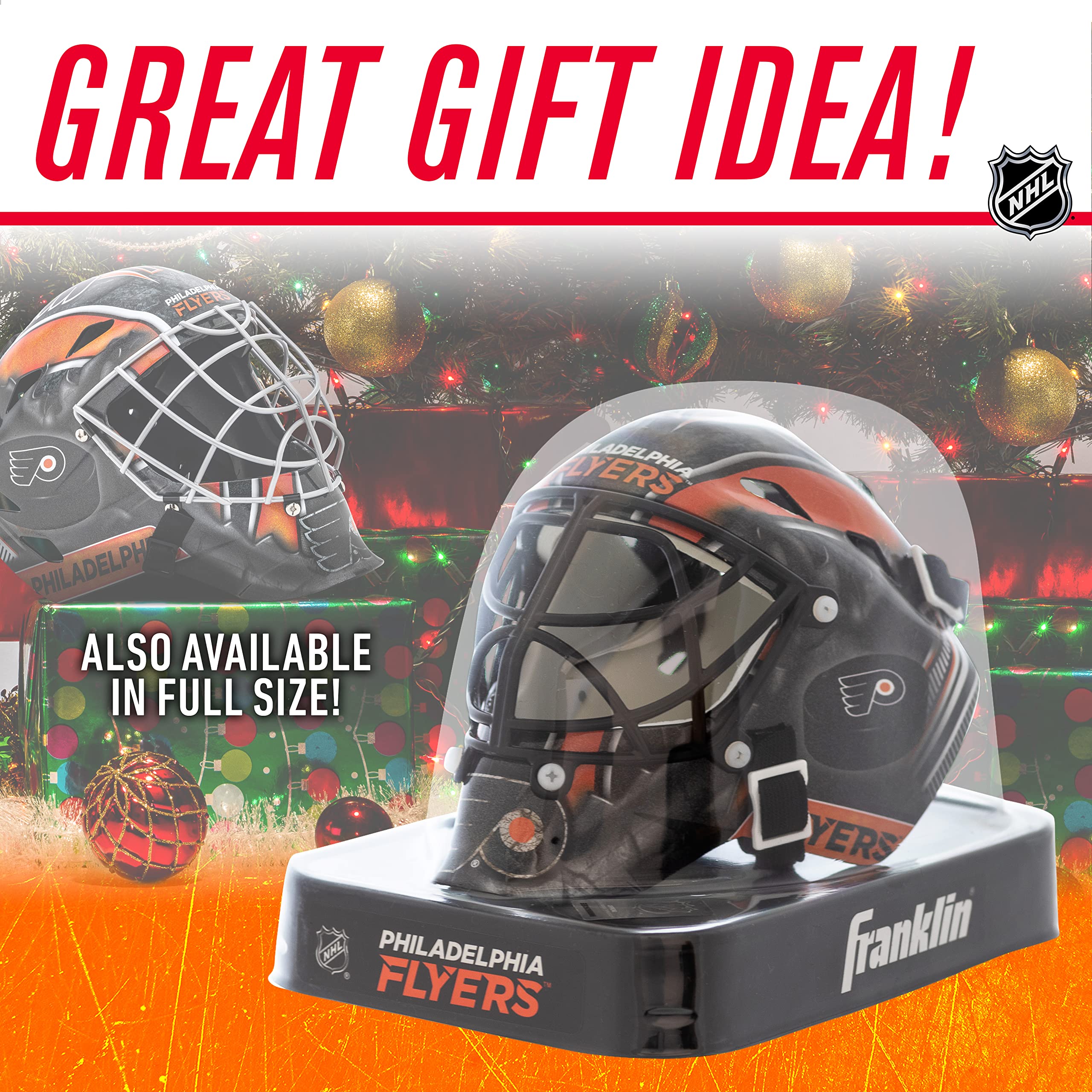 Foto 4 | Máscara De Portero De Minihockey Franklin Sports Philadelphia Flyers - Venta Internacional.