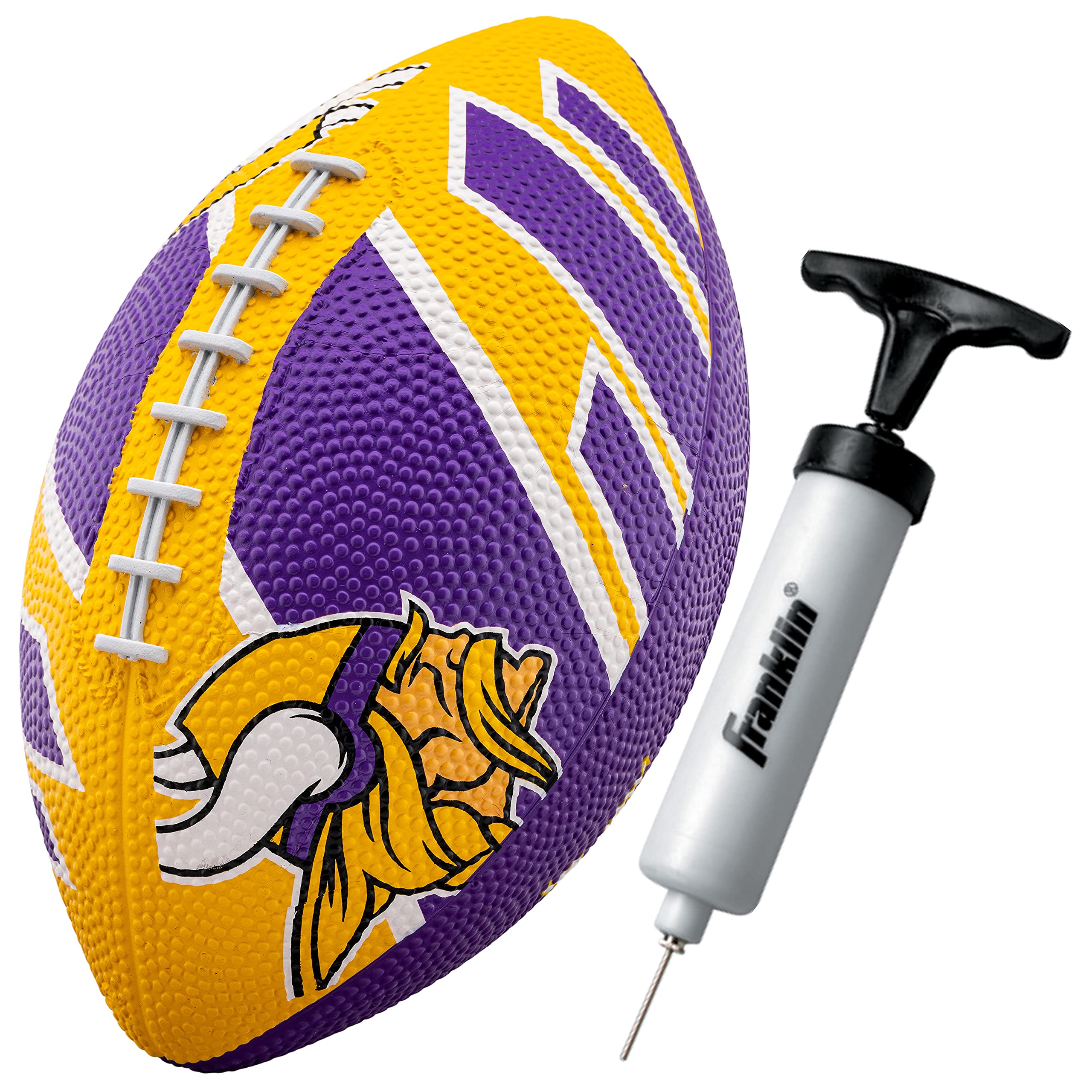 Fútbol Americano Franklin Sports Nfl Minnesota Vikings De Goma, 8.5 Pulgadas - Venta Internacional.