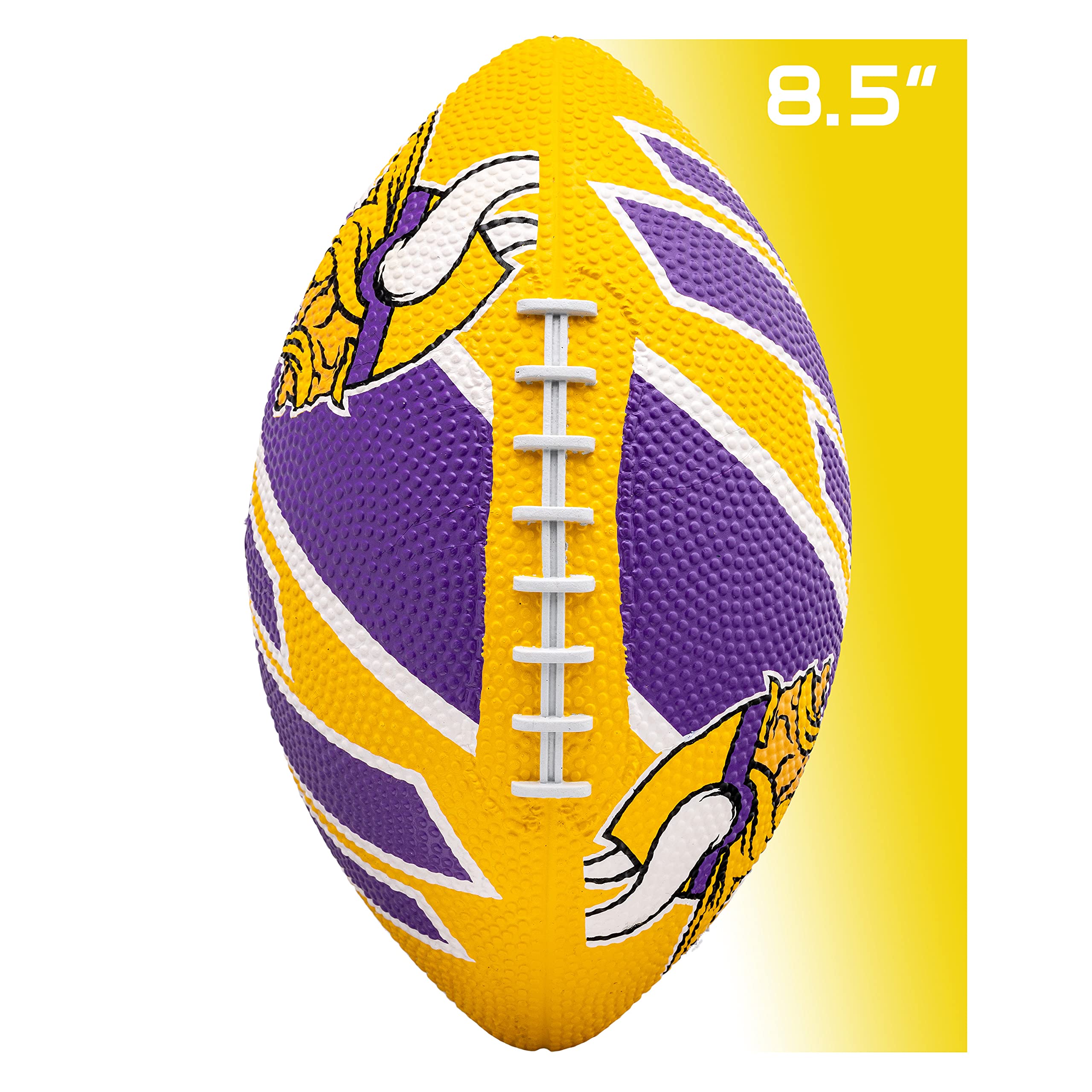 Foto 7 pulgar | Fútbol Americano Franklin Sports Nfl Minnesota Vikings De Goma, 8.5 Pulgadas - Venta Internacional.
