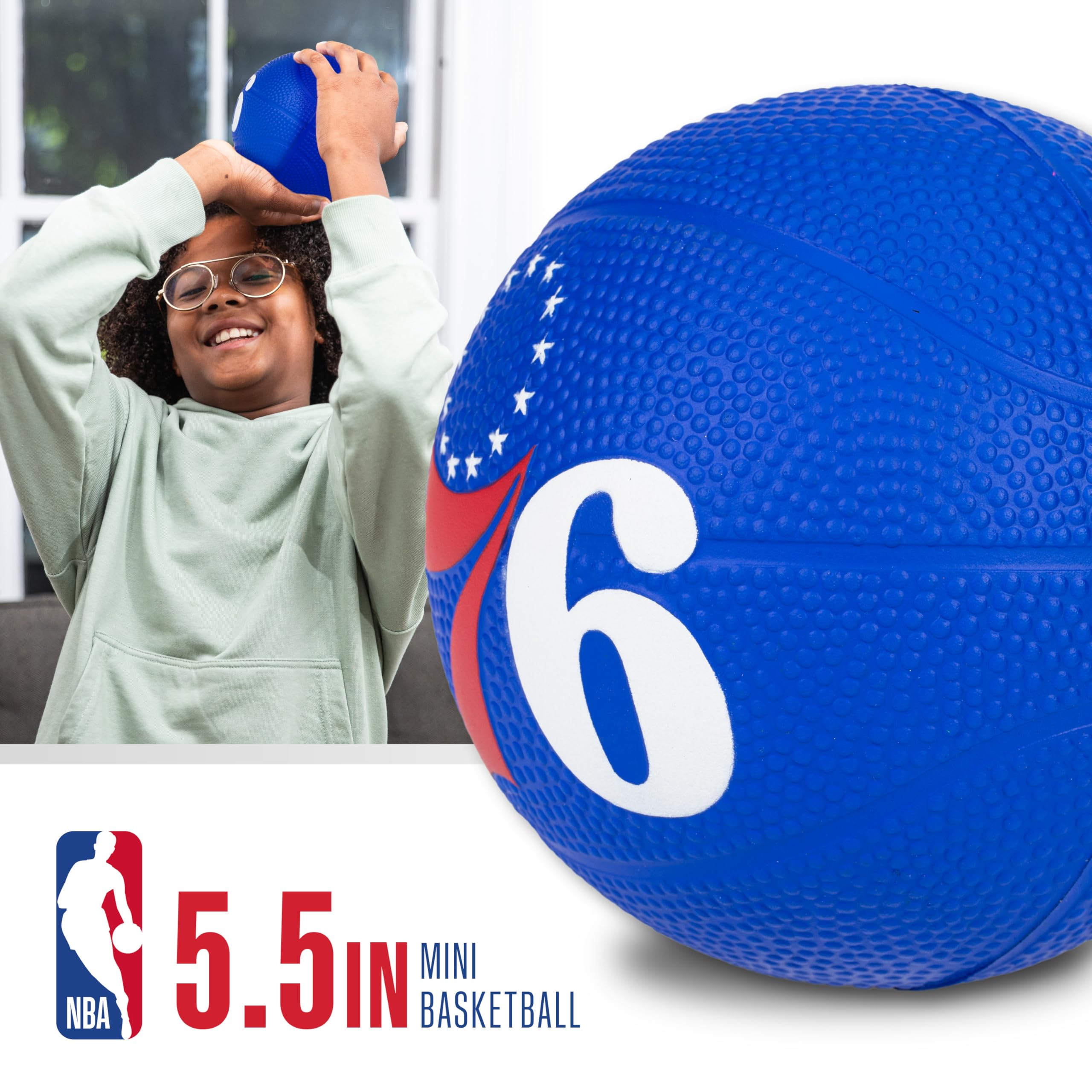 Foto 2 | Baloncesto De Espuma Franklin Sports Nba Philadelphia 76ers Kids - Venta Internacional.