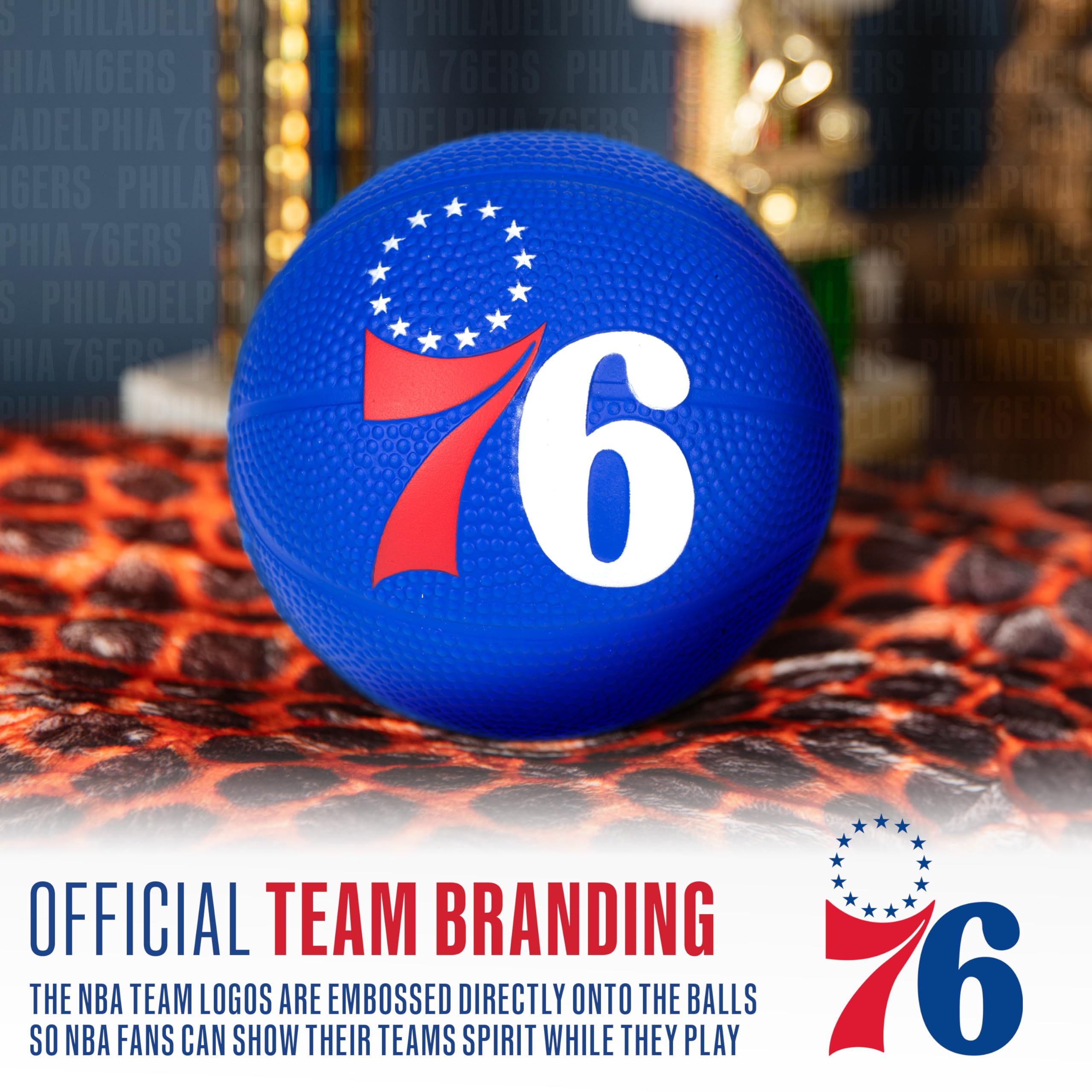 Foto 5 pulgar | Baloncesto De Espuma Franklin Sports Nba Philadelphia 76ers Kids - Venta Internacional.