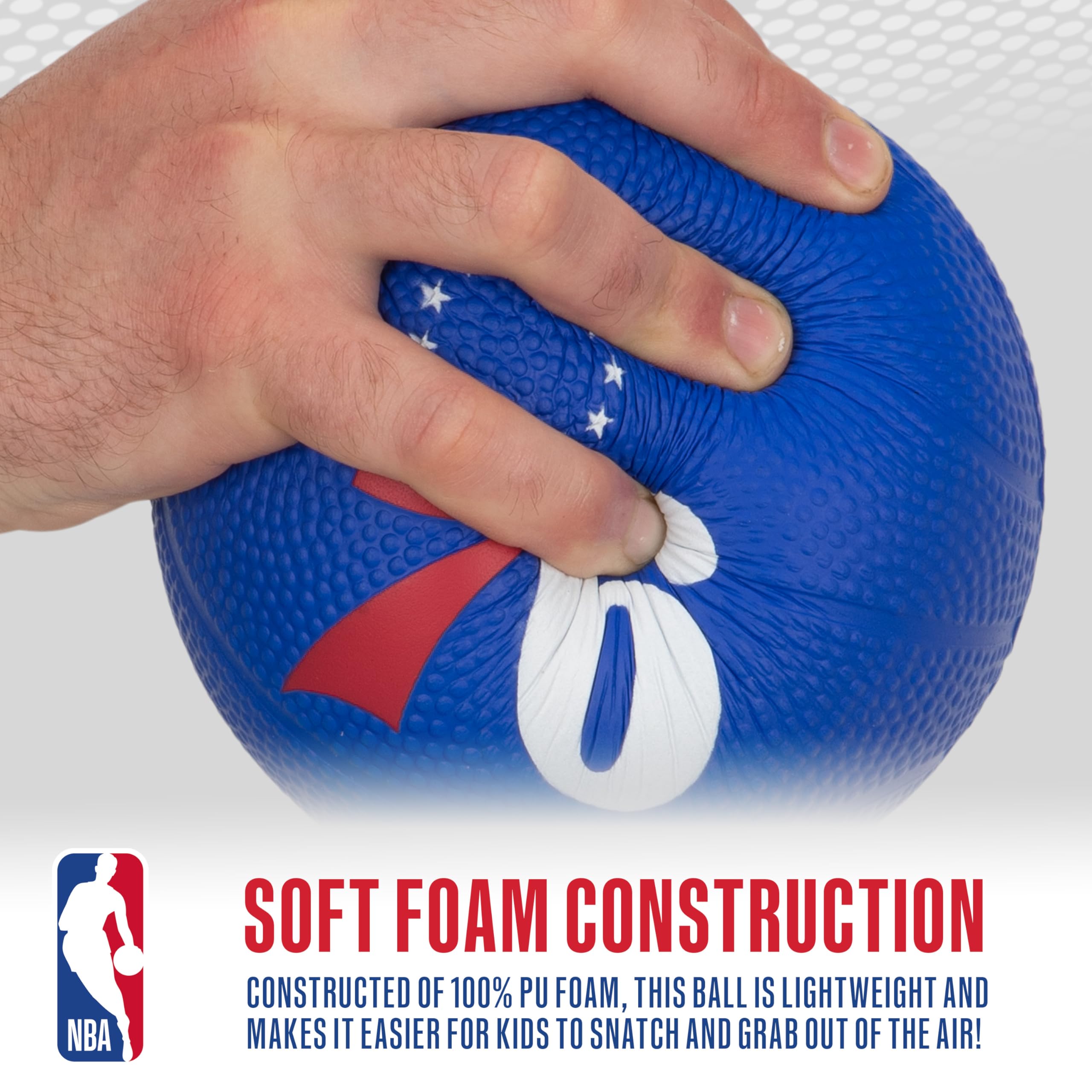 Foto 6 pulgar | Baloncesto De Espuma Franklin Sports Nba Philadelphia 76ers Kids - Venta Internacional.