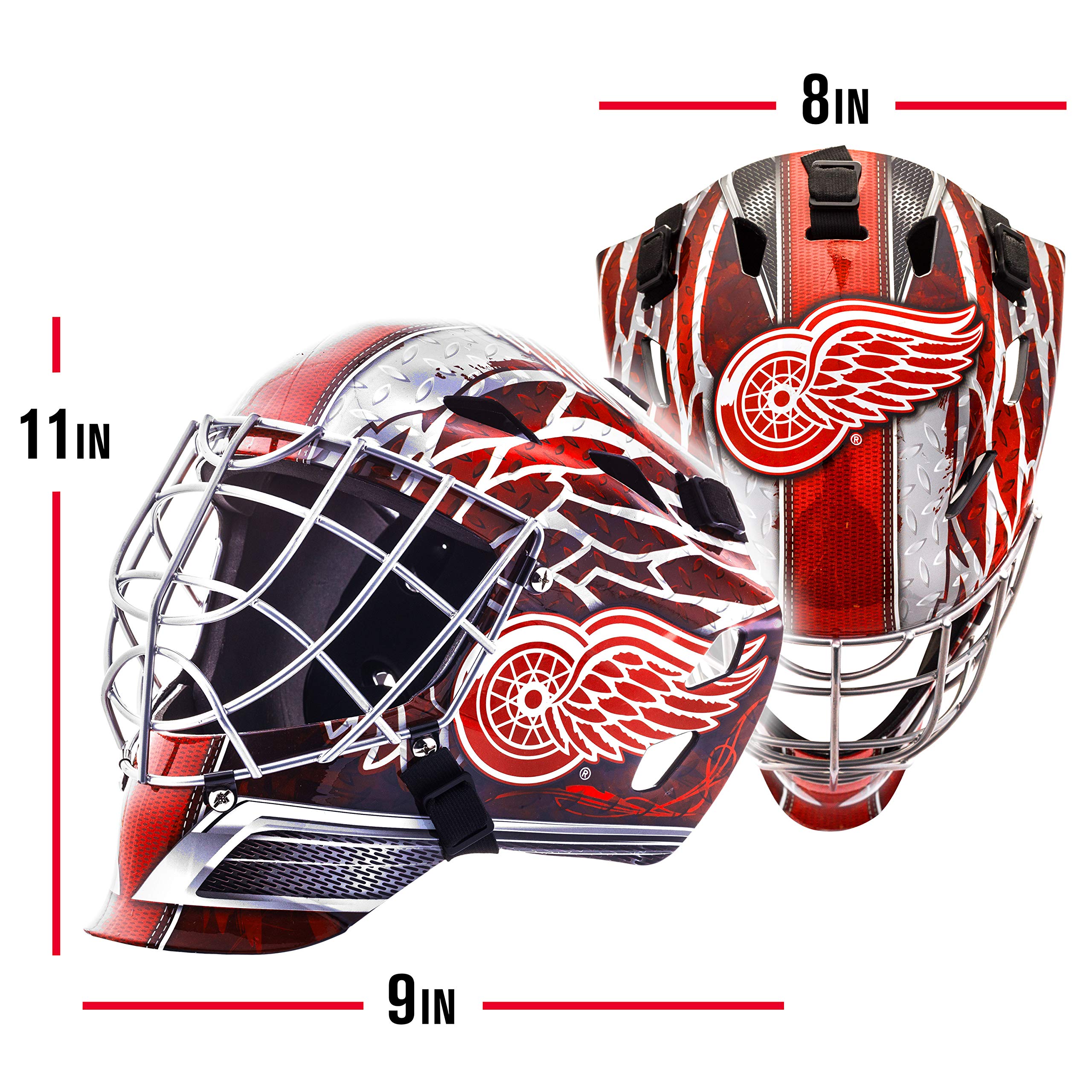 Foto 3 pulgar | Máscara Facial De Portero Franklin Sports Detroit Red Wings Nhl - Venta Internacional.