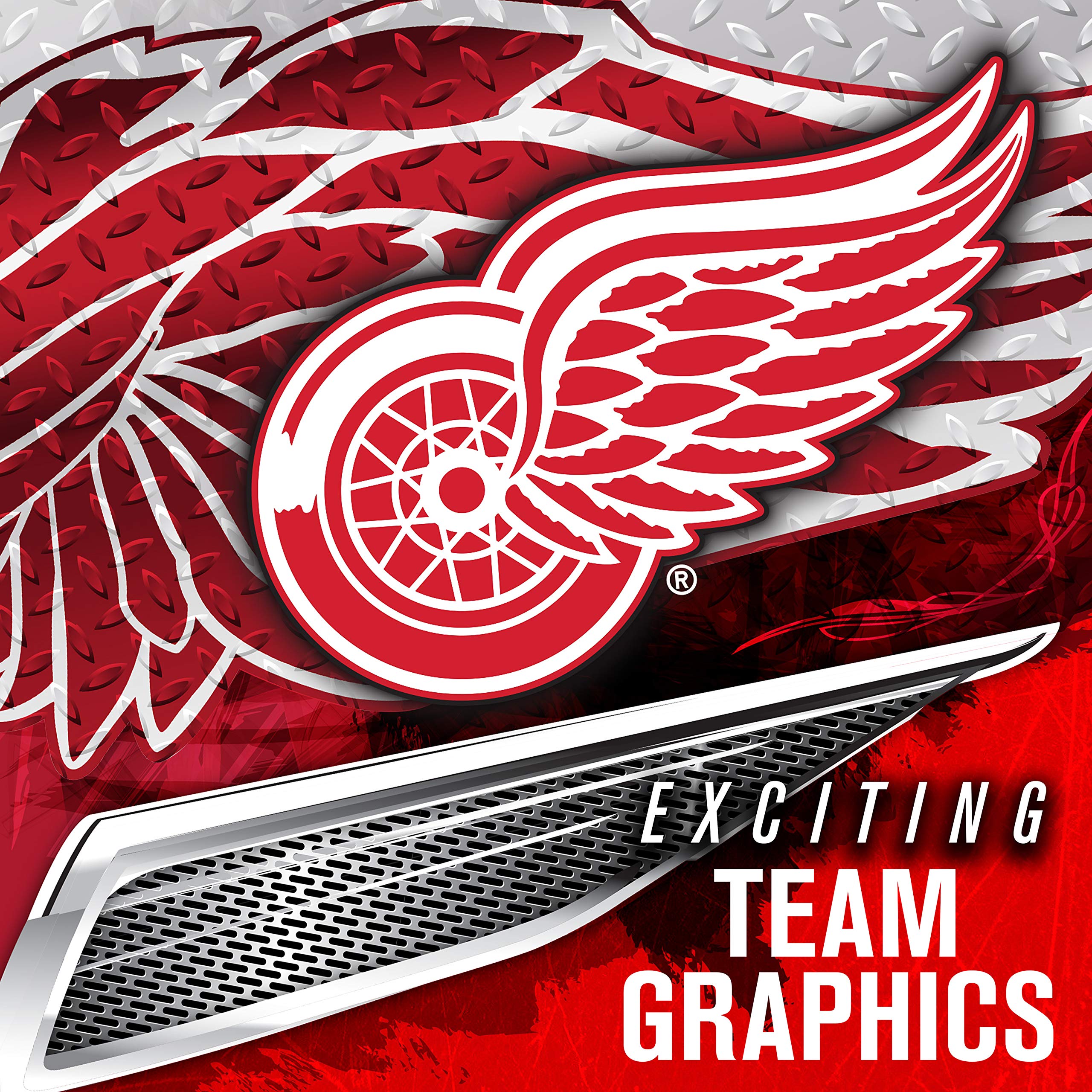 Foto 4 | Máscara Facial De Portero Franklin Sports Detroit Red Wings Nhl - Venta Internacional.