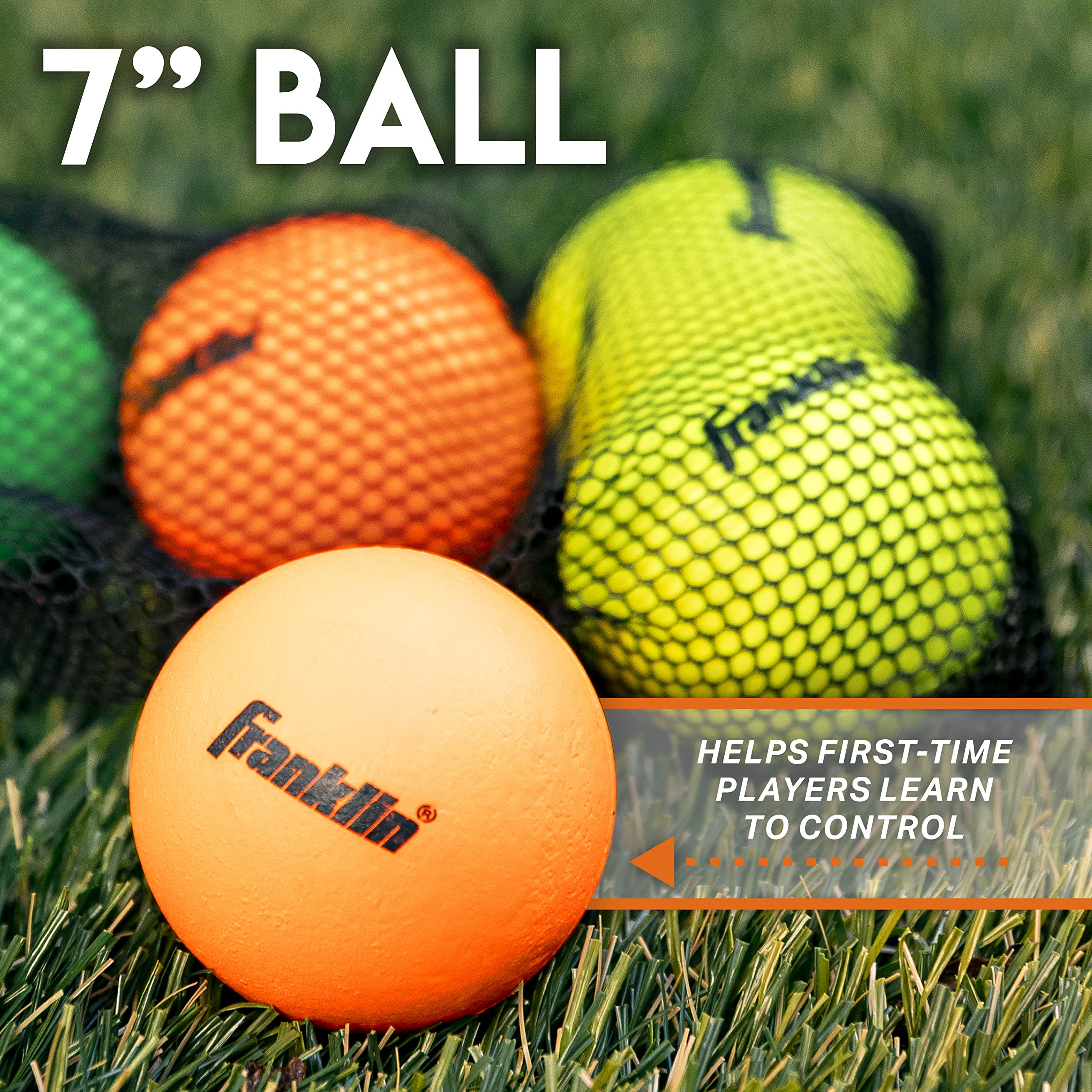 Foto 6 | Pelotas De Lacrosse Franklin Sports De Goma Blanda Para Niños, Paquete De 6 - Venta Internacional.