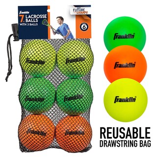 Foto 7 | Pelotas De Lacrosse Franklin Sports De Goma Blanda Para Niños, Paquete De 6 - Venta Internacional.