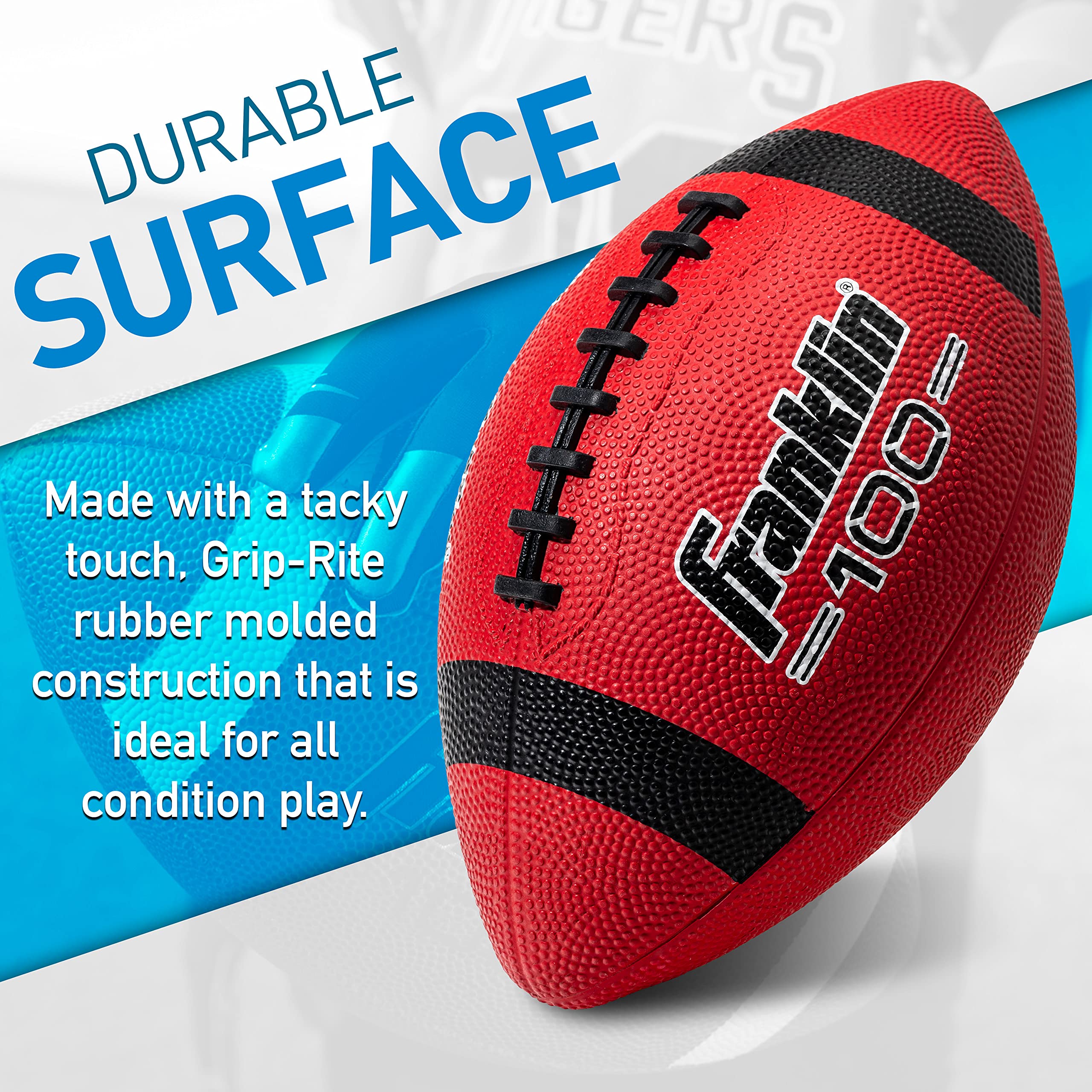 Foto 3 pulgar | Football Franklin Sports Grip-rite 100 Para Niños, Tamaño Junior X6 - Venta Internacional.