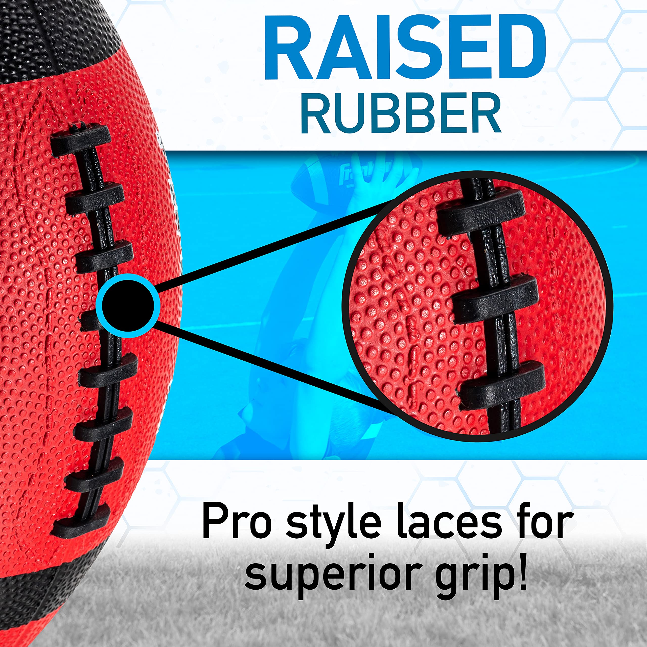 Foto 5 pulgar | Football Franklin Sports Grip-rite 100 Para Niños, Tamaño Junior X6 - Venta Internacional.