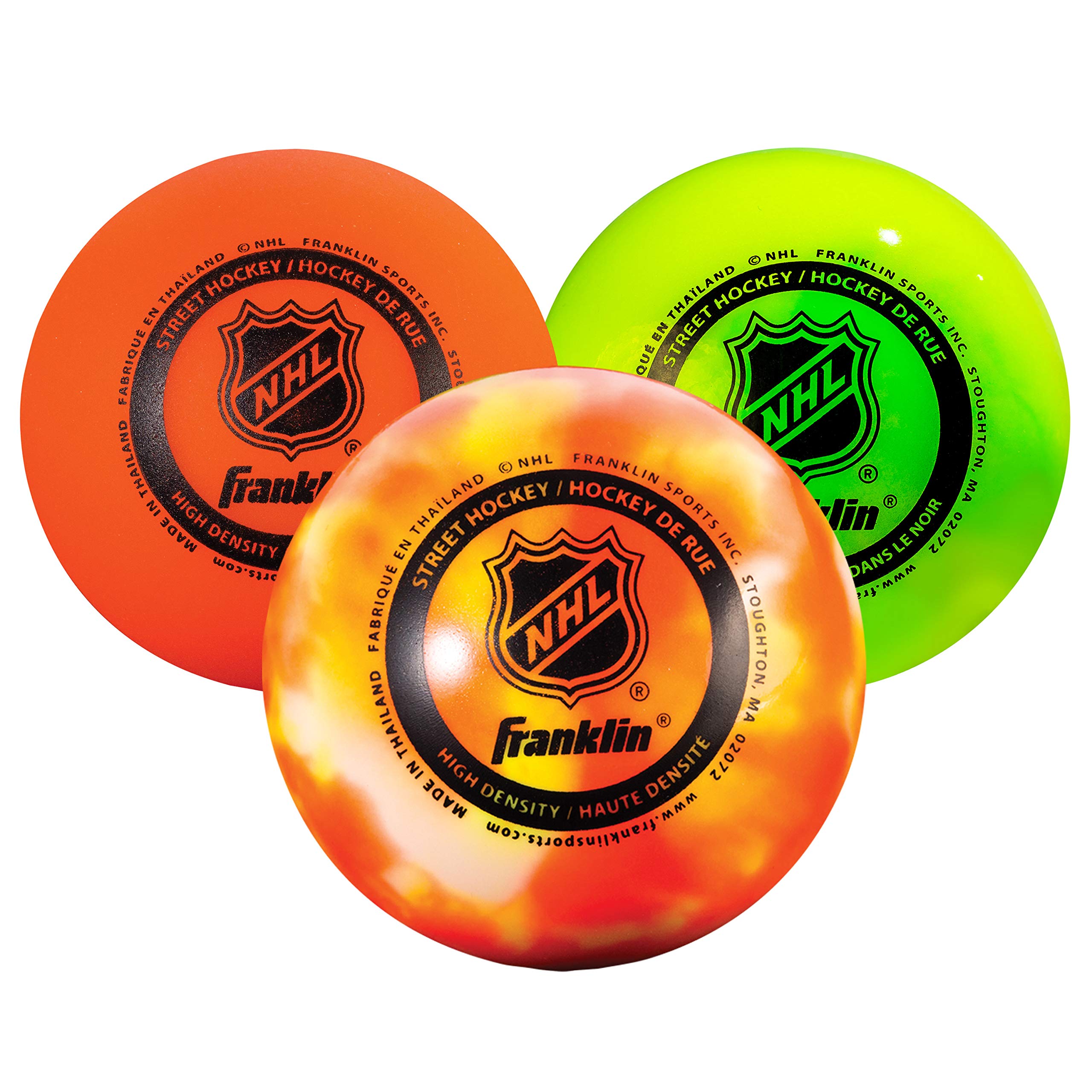 Foto 2 pulgar | Pelotas De Hockey Callejero Franklin Sports Nhl, Paquete De 3 Con Bolsa - Venta Internacional.