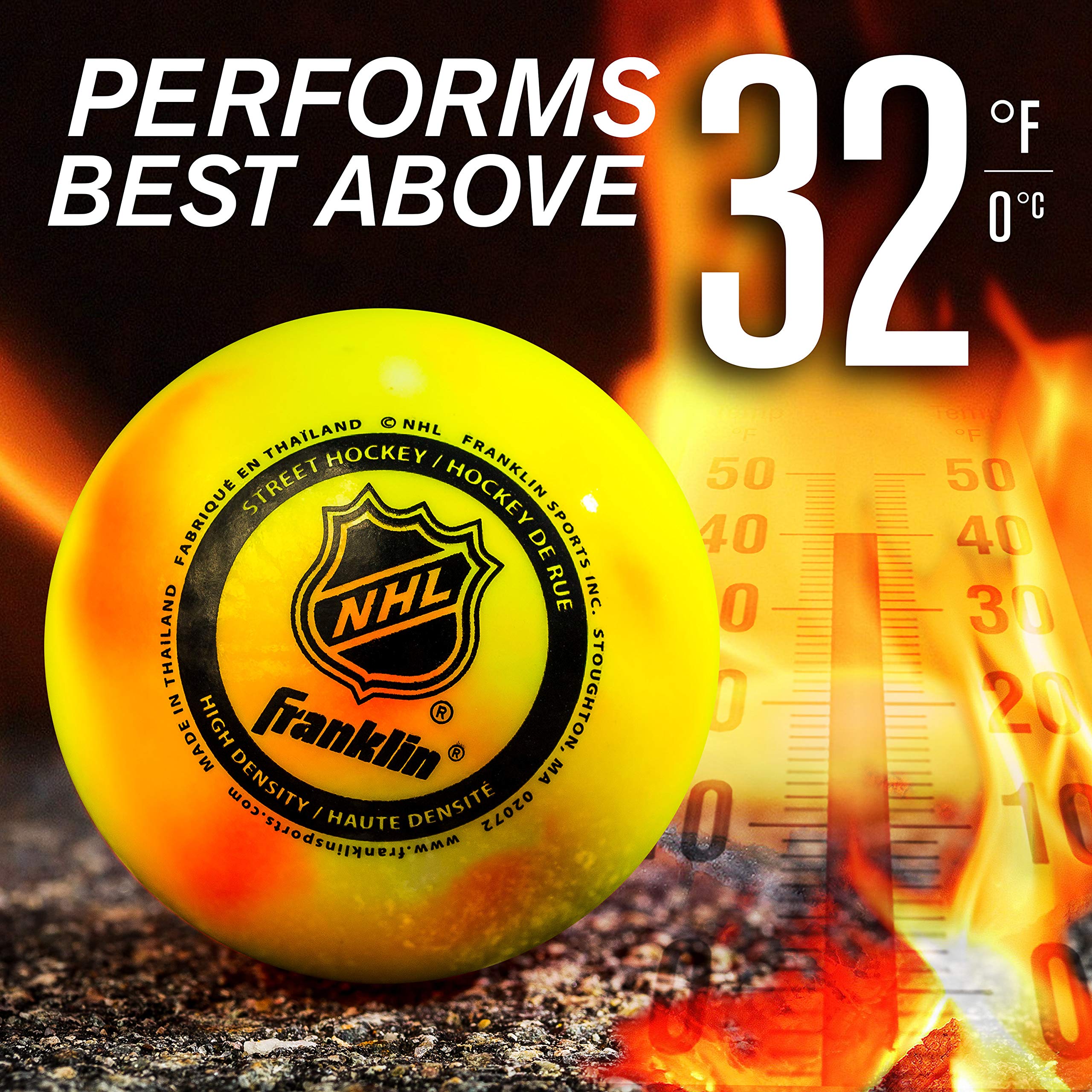 Foto 3 | Pelotas De Hockey Callejero Franklin Sports Nhl, Paquete De 3 Con Bolsa - Venta Internacional.