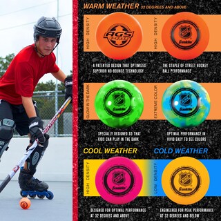 Foto 4 | Pelotas De Hockey Callejero Franklin Sports Nhl, Paquete De 3 Con Bolsa - Venta Internacional.
