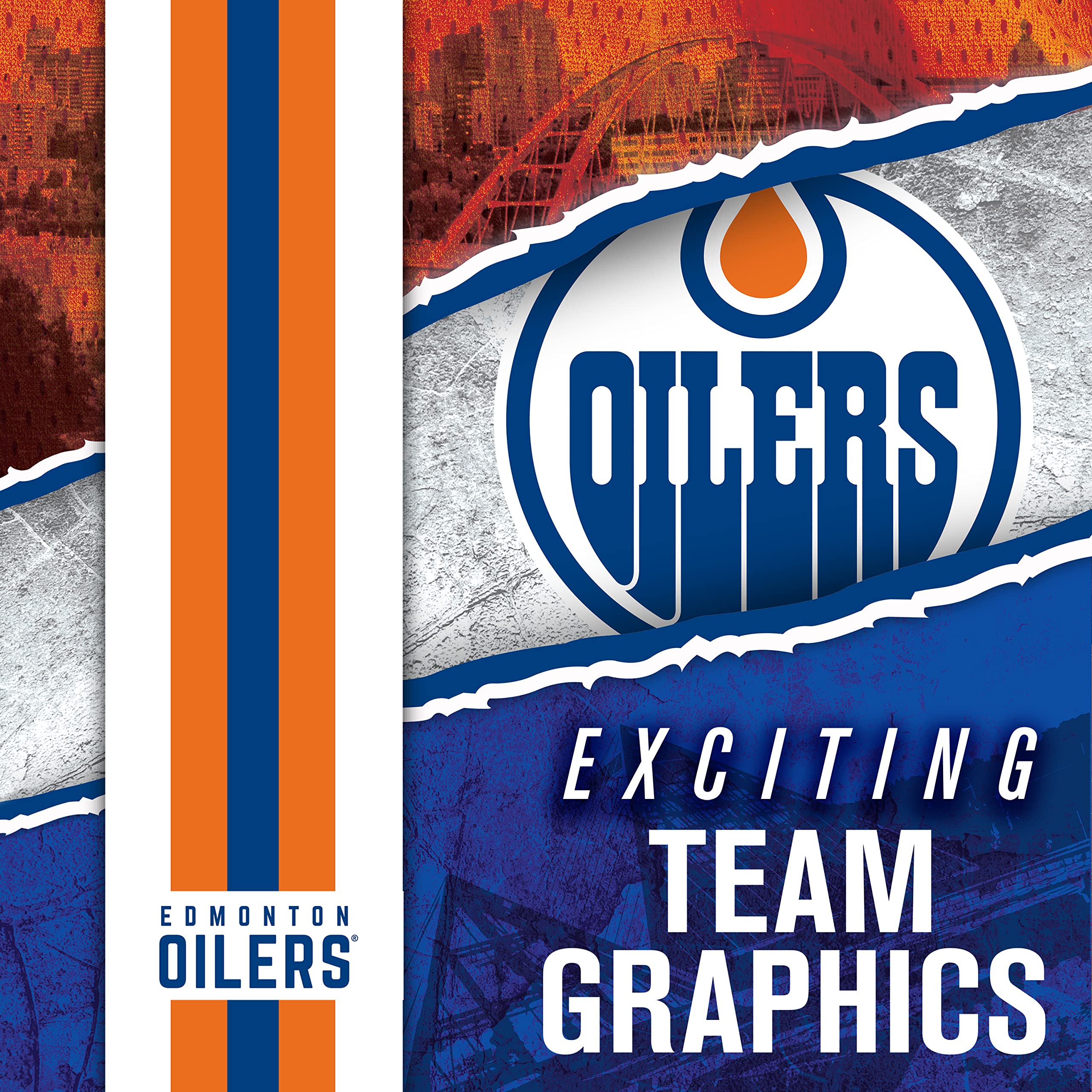 Foto 5 pulgar | Máscara De Portero Franklin Sports Edmonton Oilers Gfm1500 - Venta Internacional.