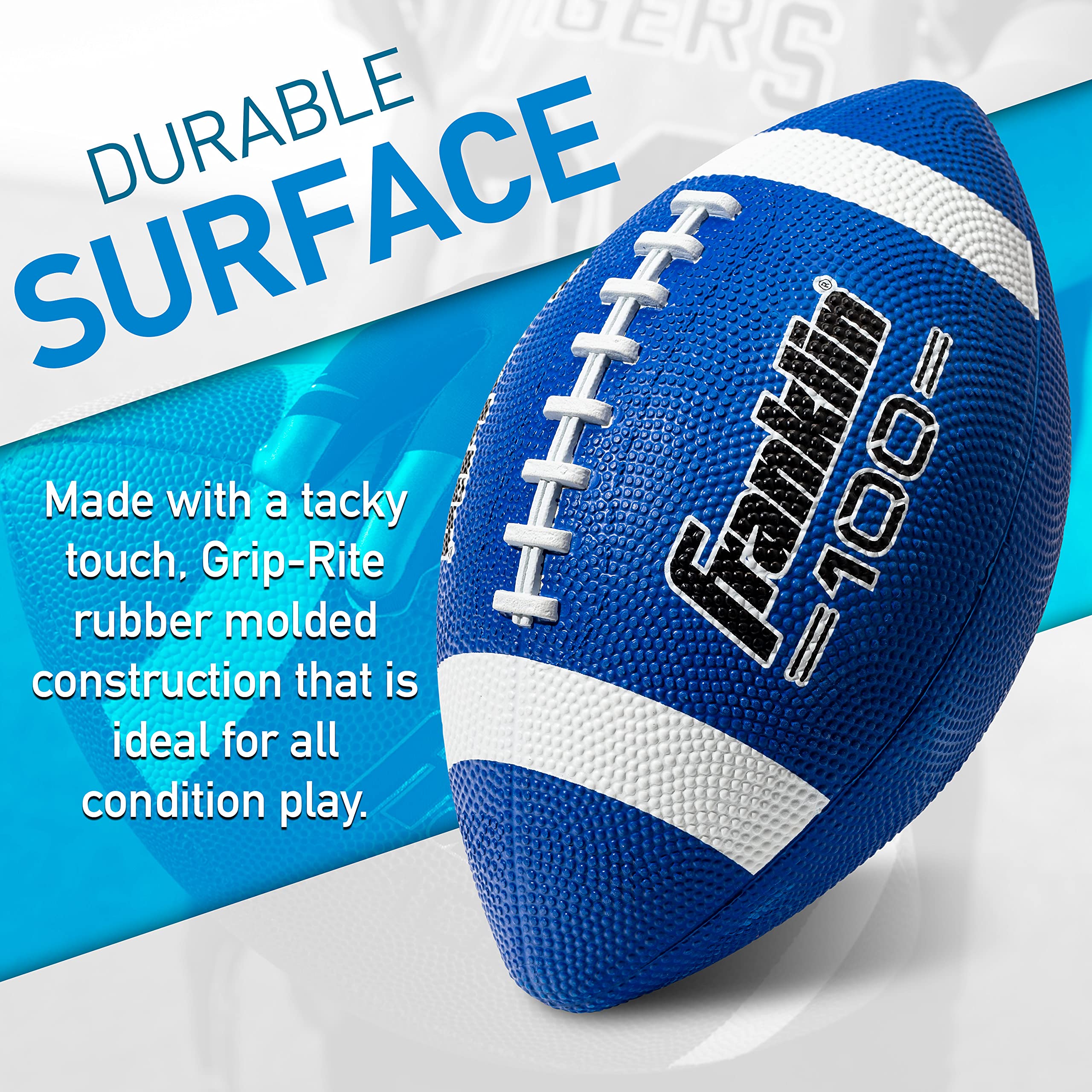 Foto 3 pulgar | Football Franklin Sports Grip-rite 100 Para Niños, Tamaño Junior X6 - Venta Internacional.