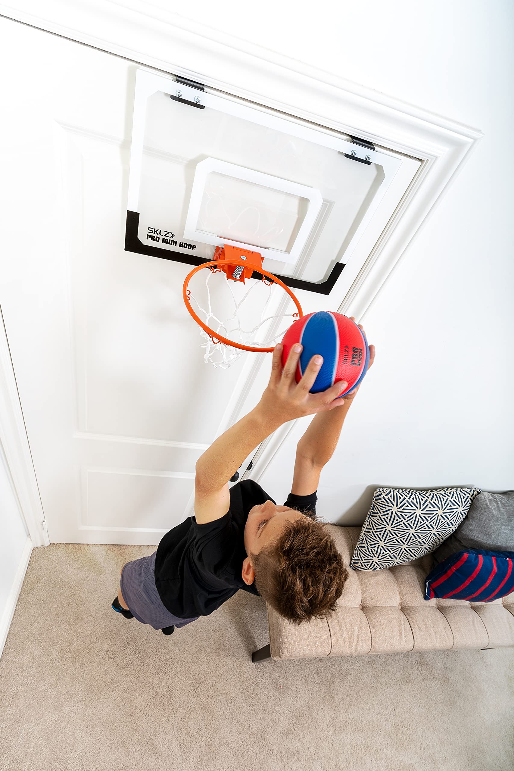 Foto 3 pulgar | Miniaro De Baloncesto Sklz Pro De Espuma De 5 Pulgadas, Color Rojo Y Azul - Venta Internacional.