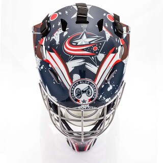 Foto 2 | Mascarilla Facial De Portero Franklin Sports Columbus Blue Jackets Nhl - Venta Internacional.