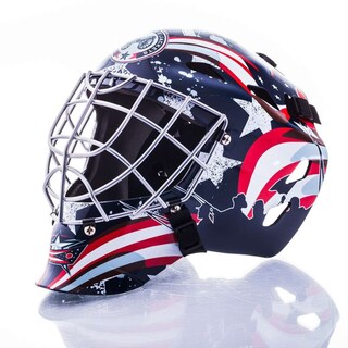 Foto 3 | Mascarilla Facial De Portero Franklin Sports Columbus Blue Jackets Nhl - Venta Internacional.