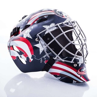 Foto 4 | Mascarilla Facial De Portero Franklin Sports Columbus Blue Jackets Nhl - Venta Internacional.
